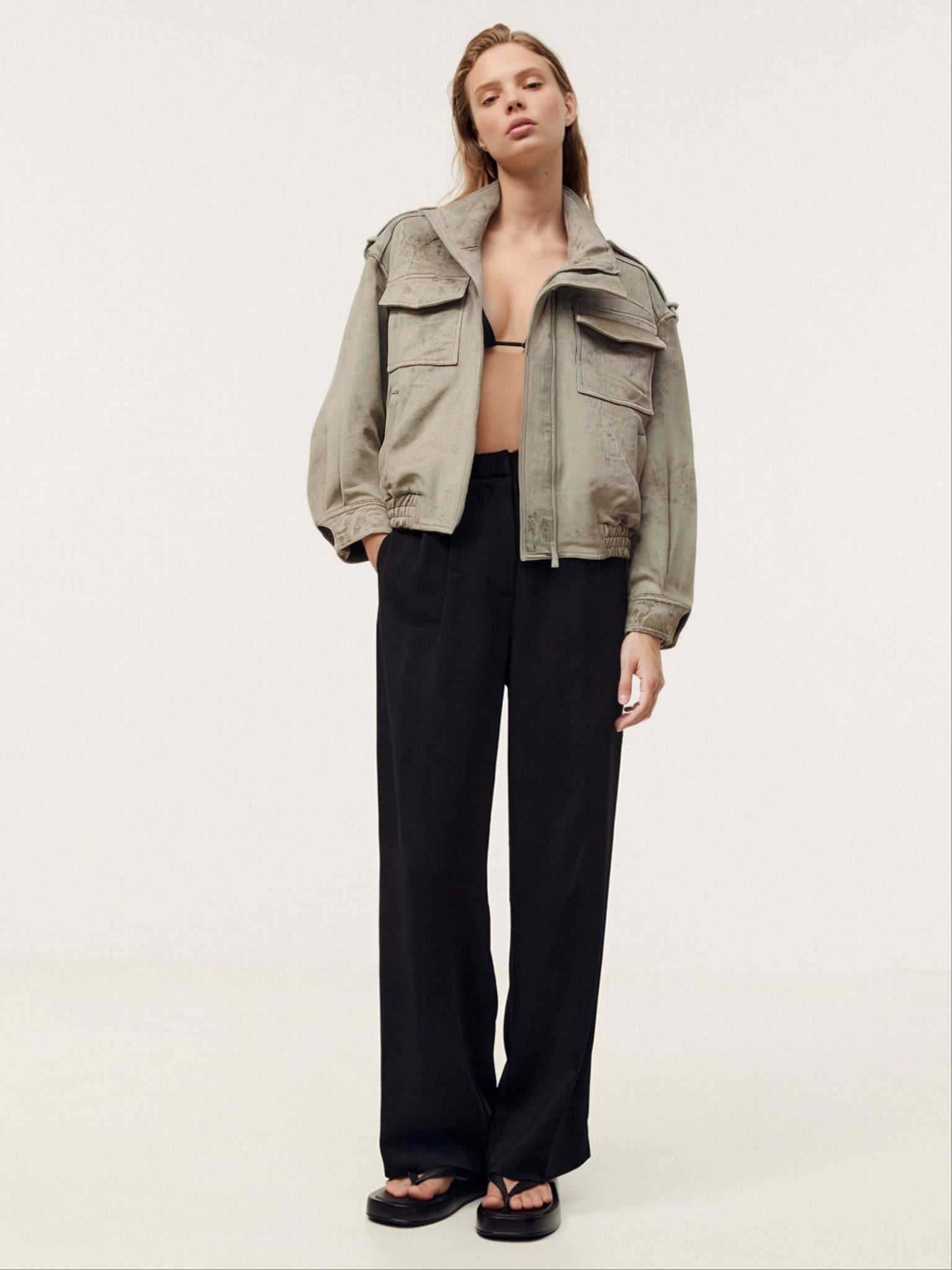 Utility Jacke Beige