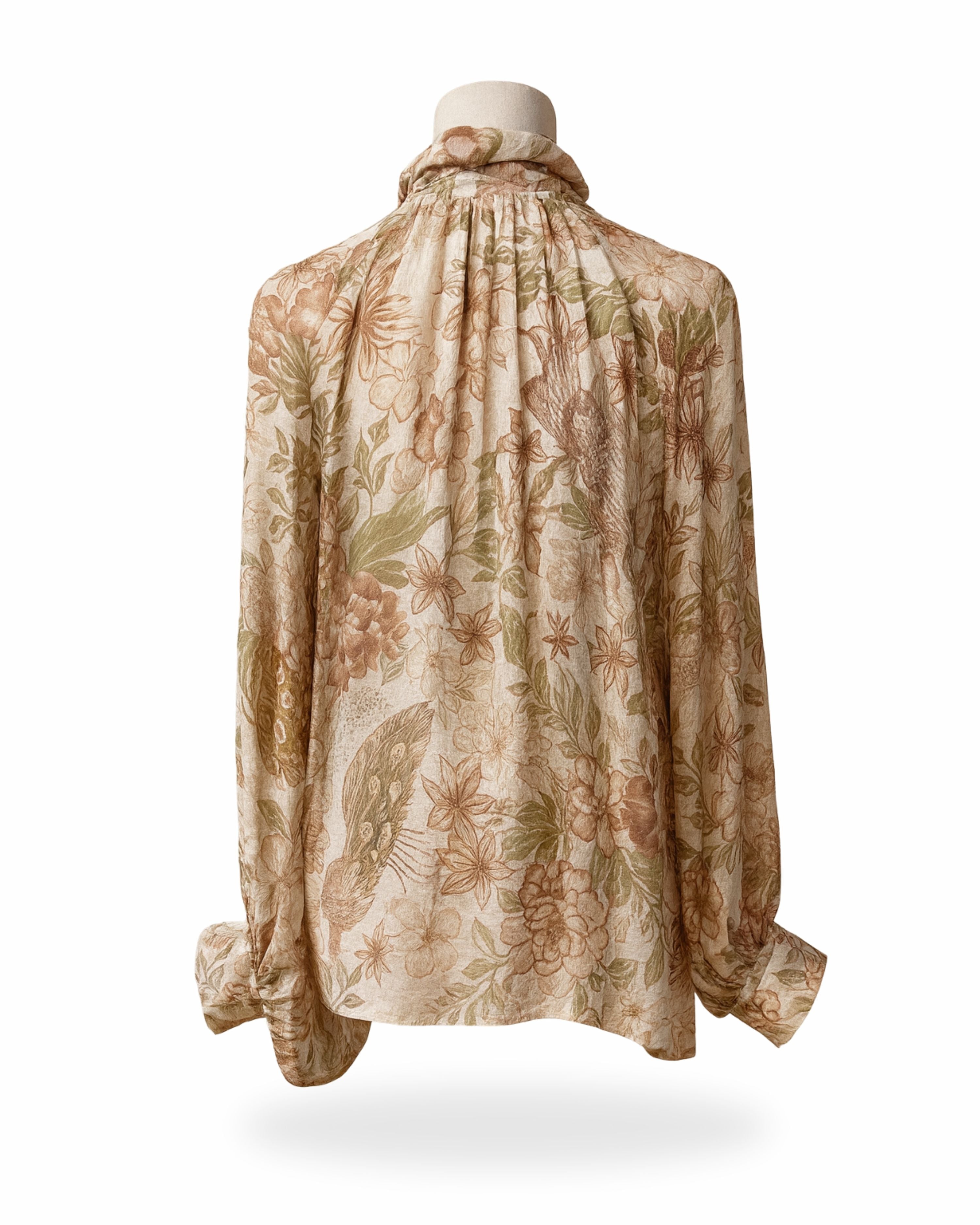 Romantische Bluse mit Kragenschleife
Boho Bluse Damen Frühling