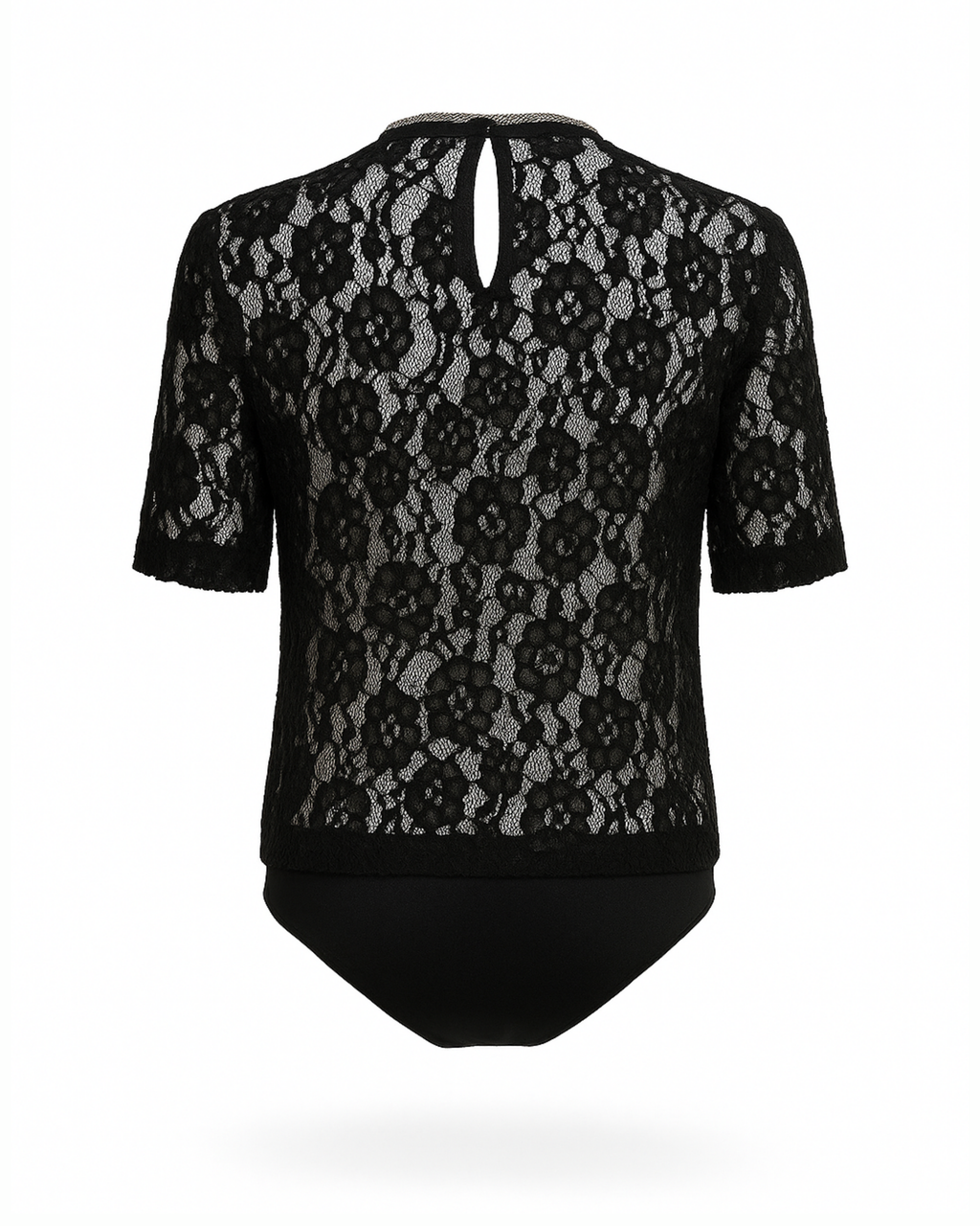 Schwarzer Spitzenbody

Body One Size Damen

Spitzen-Oberteil Damen