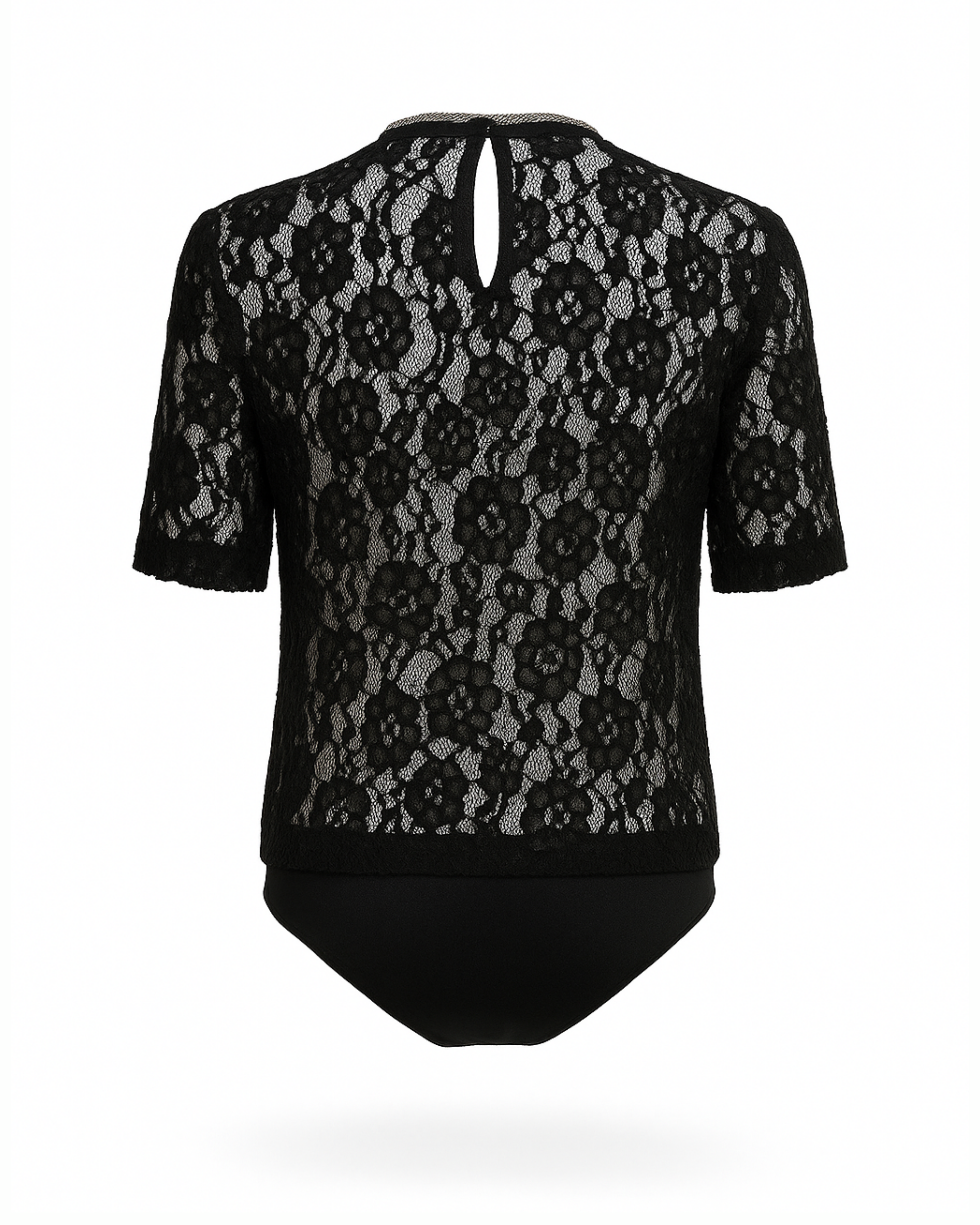 Schwarzer Spitzenbody

Body One Size Damen

Spitzen-Oberteil Damen