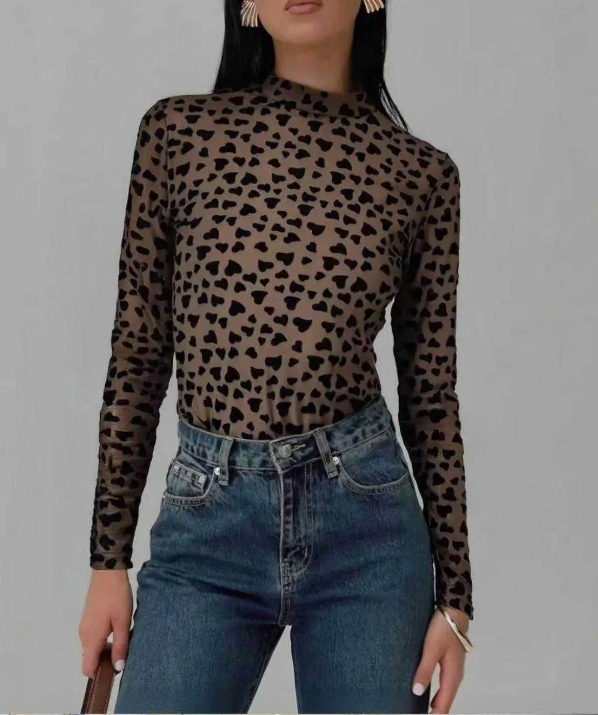 Herzprint Oberteil

Mesh Longsleeve

Herz Shirt Damen

Herzmuster Top

Damen Longsleeve

Mesh Oberteil

Herz-Print Longsleeve Damen

Transparentes Mesh Oberteil mit Herzmuster

Figurbetontes Longsleeve mit Herzen

Oberteil mit schwarzem Herz-Print

Trendiges Herzmuster Shirt

Stehkragen Mesh Top Damen

Langarmshirt mit Herzmotiven