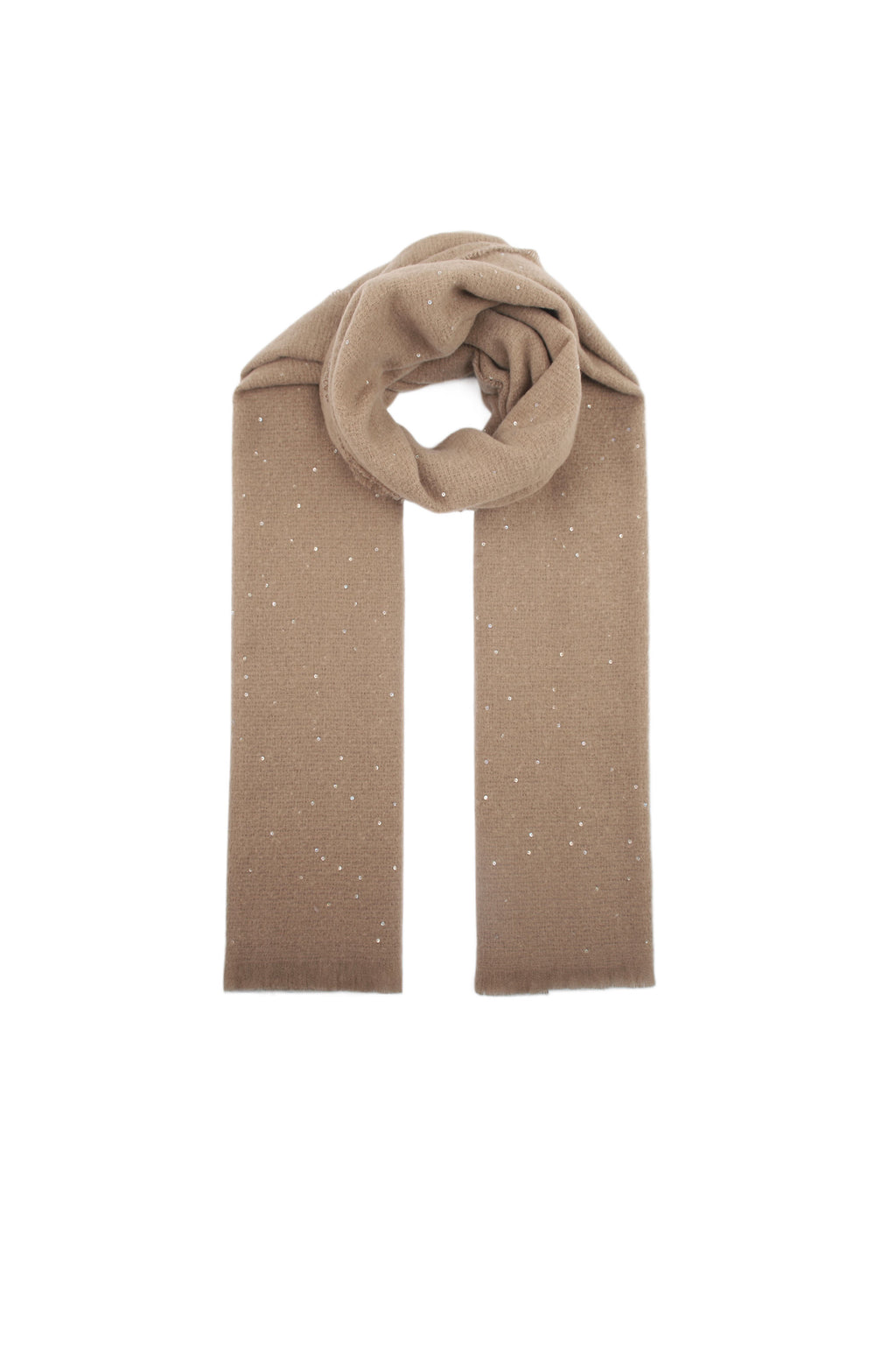Schal Pailletten Camel