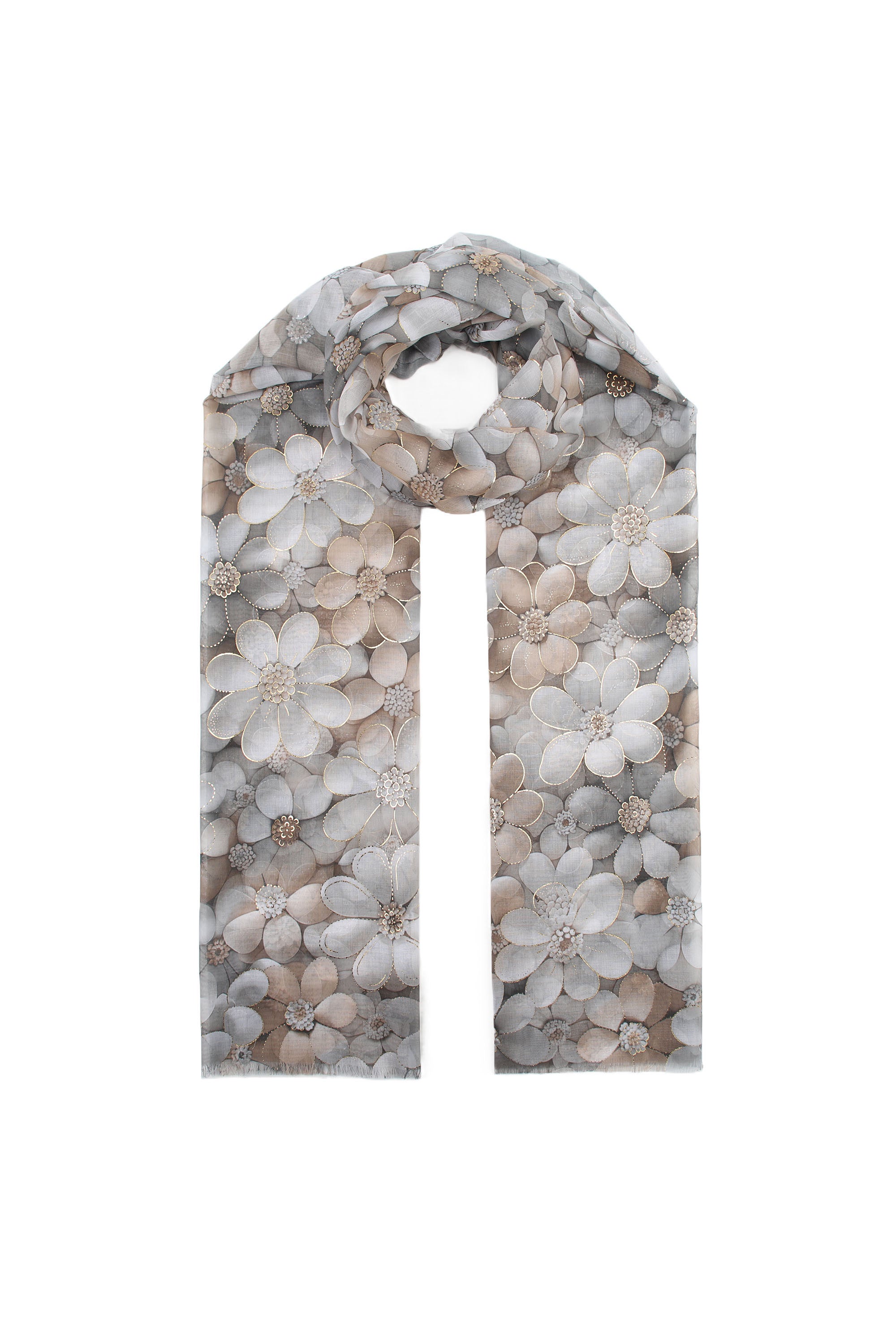 Blumenschal Taupe