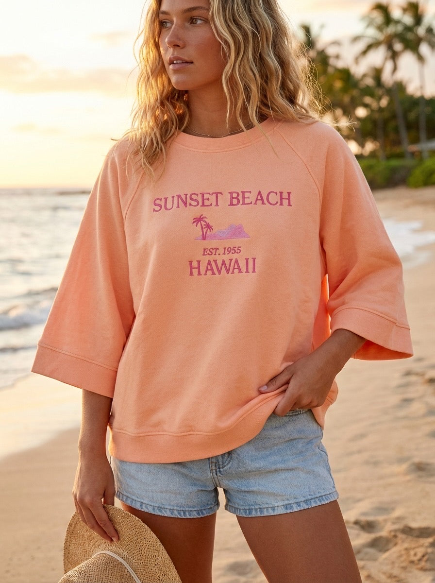 Sweatshirt Sunset Peach