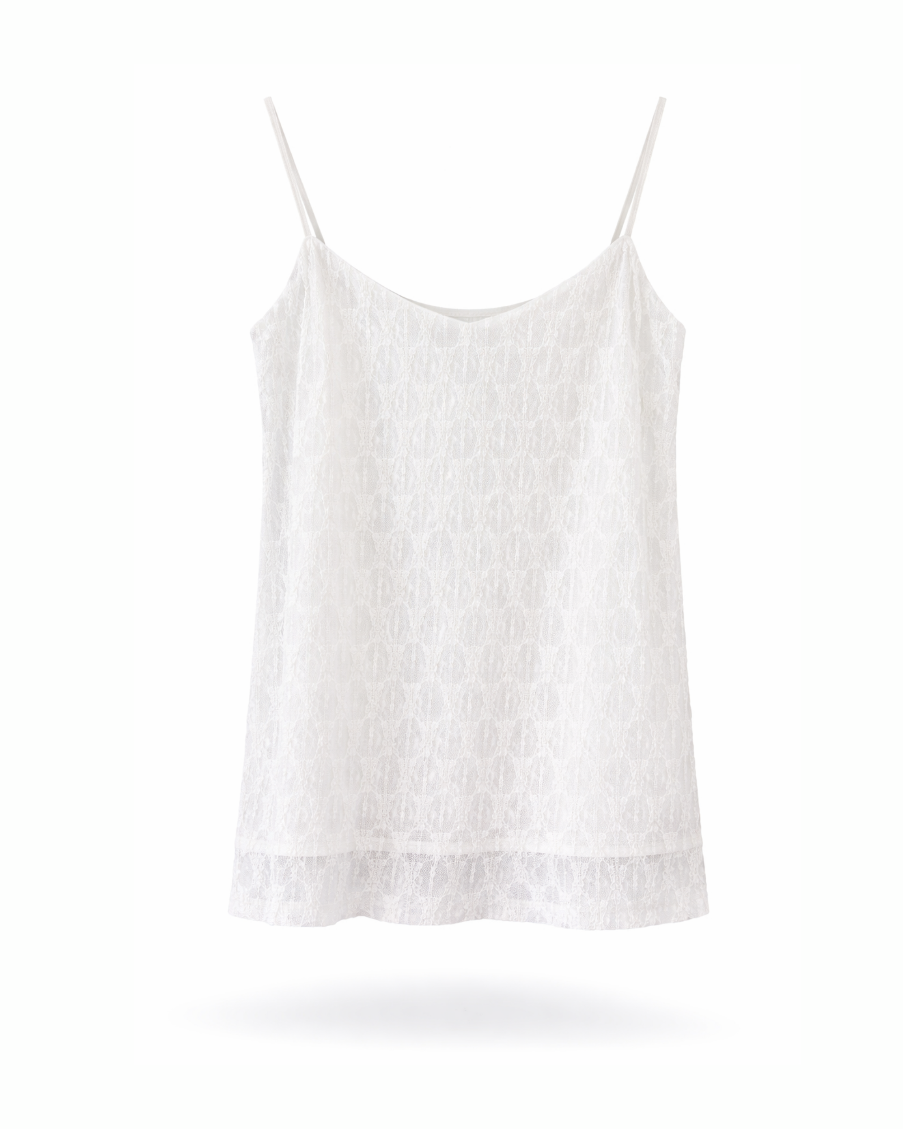 Curvy Top Spitze Weiß