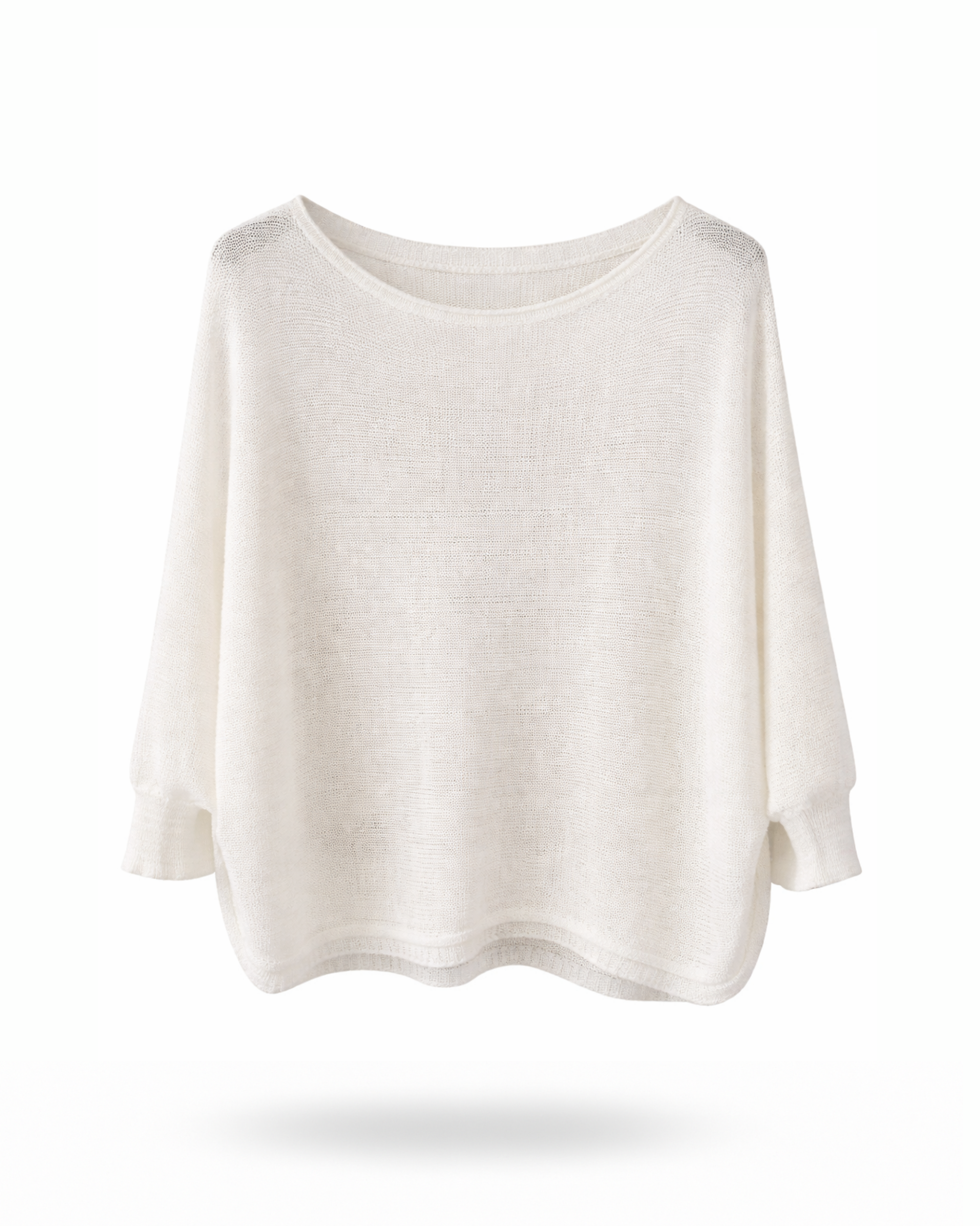 Pullover transparent Weiß