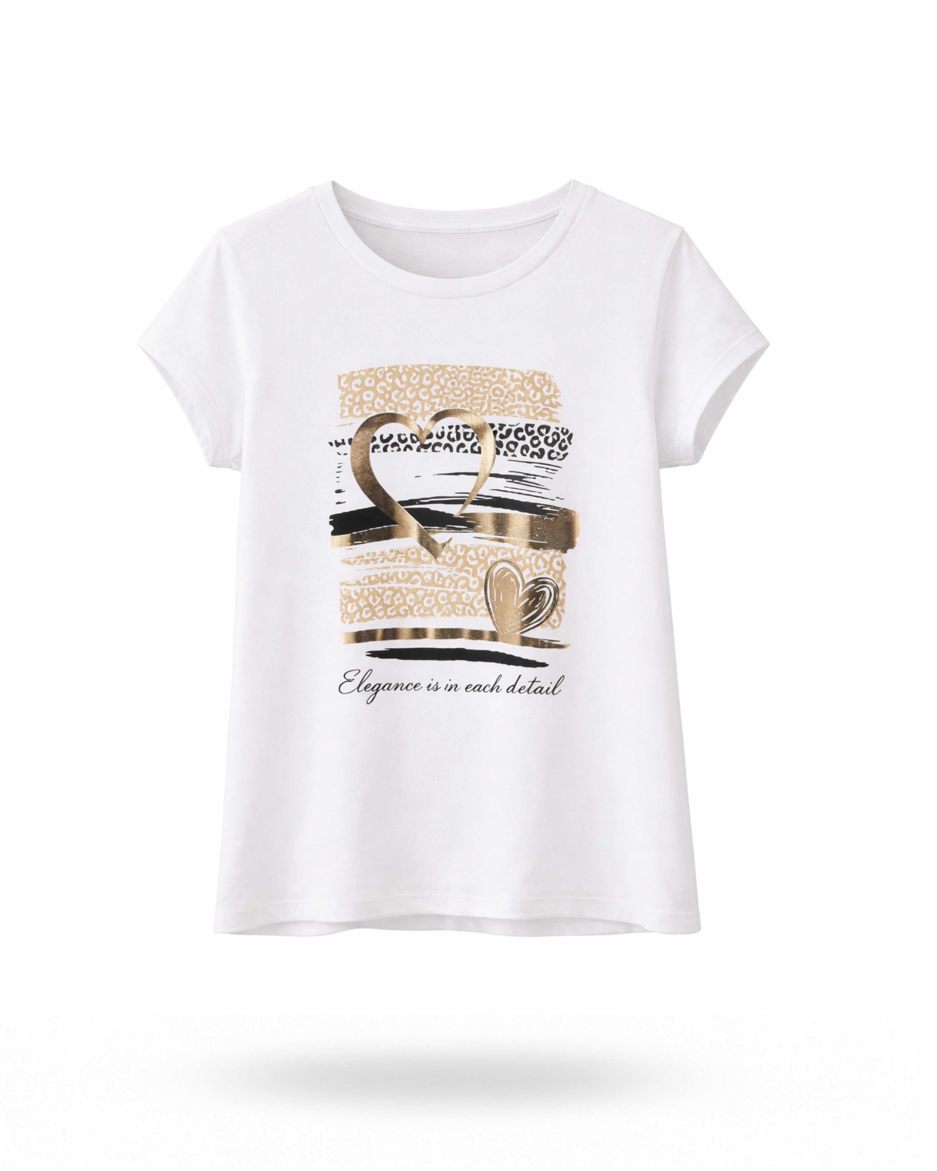 T-Shirt Love Weiß