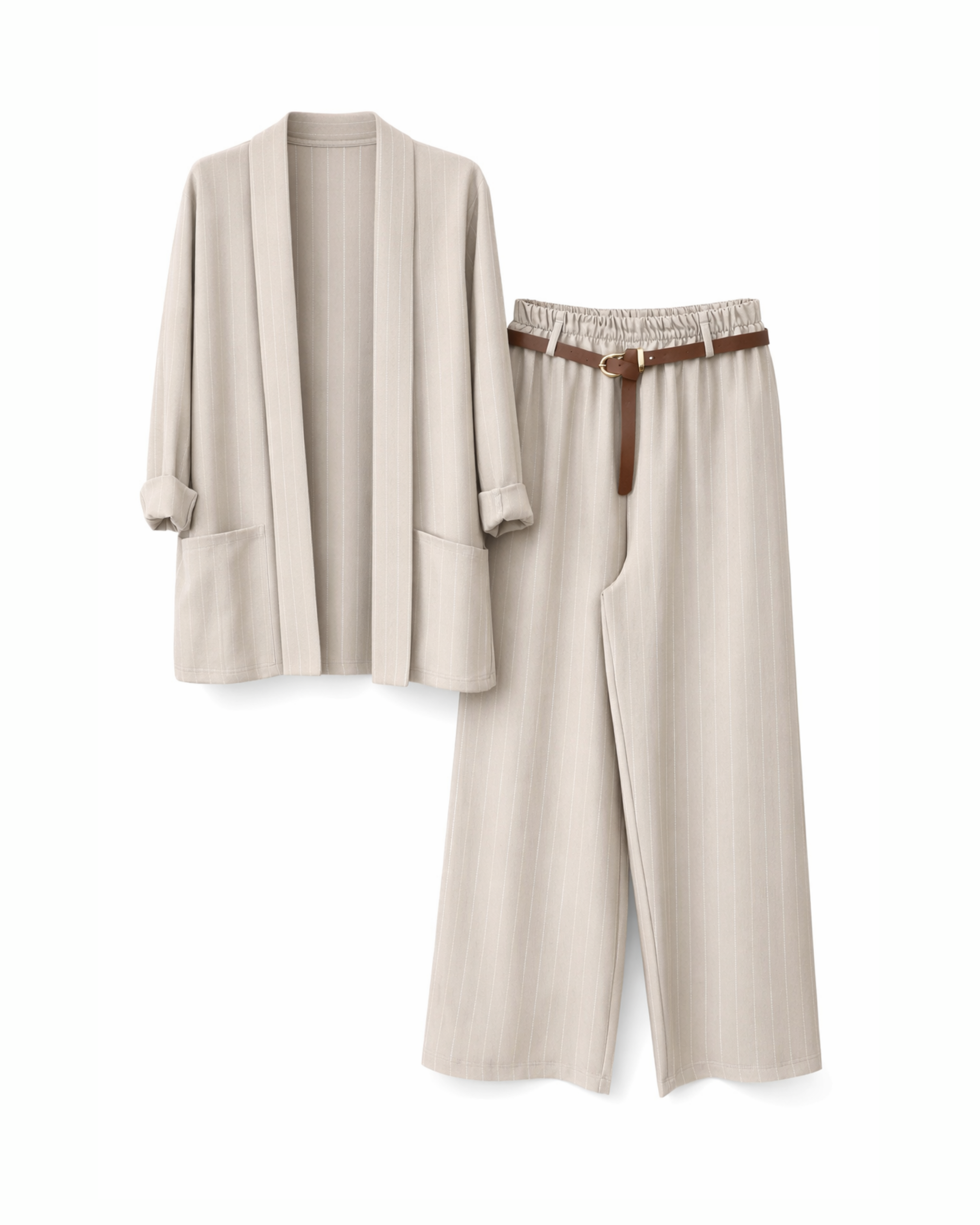 Anzugset Beige