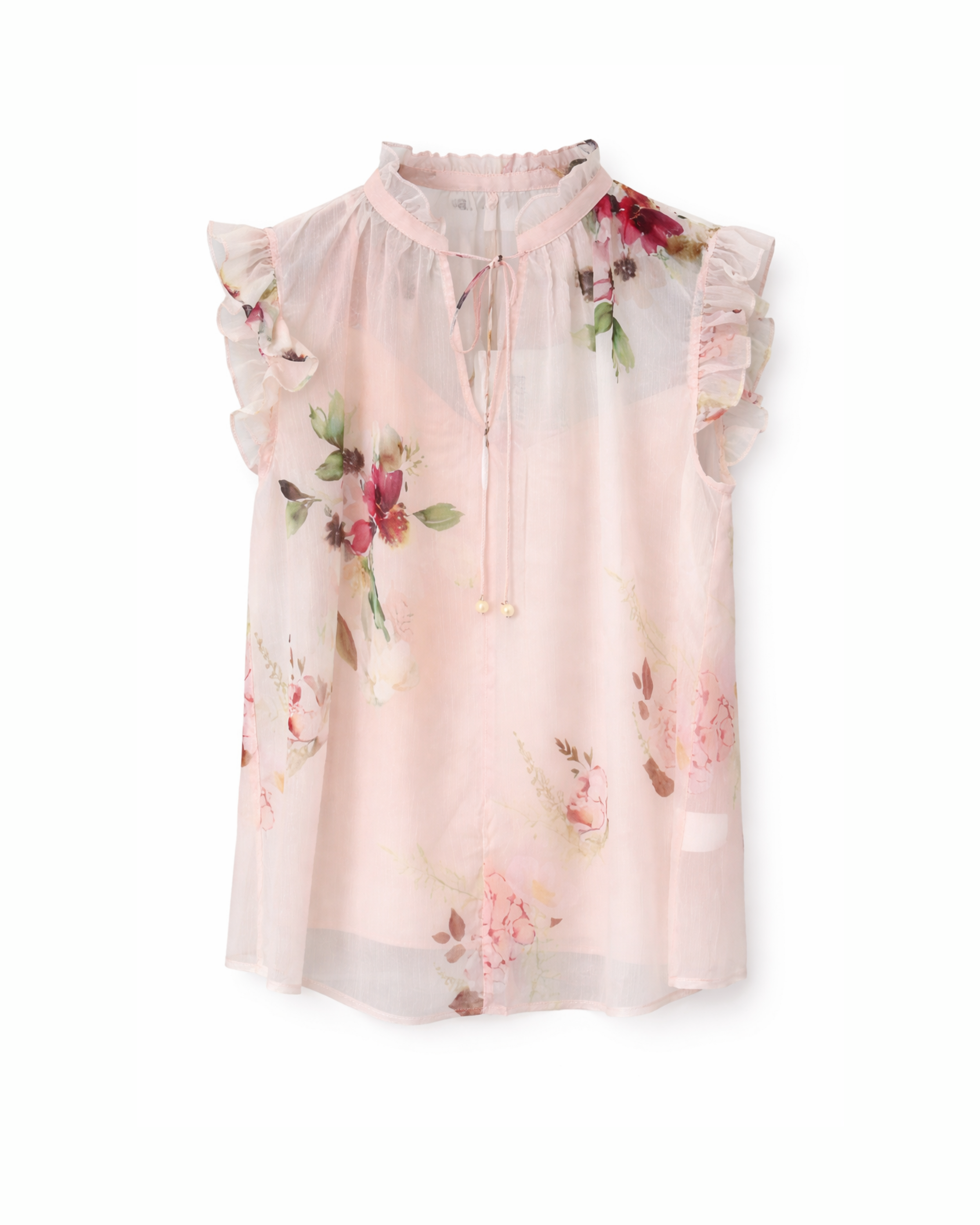 Rüschchenbluse Rosa