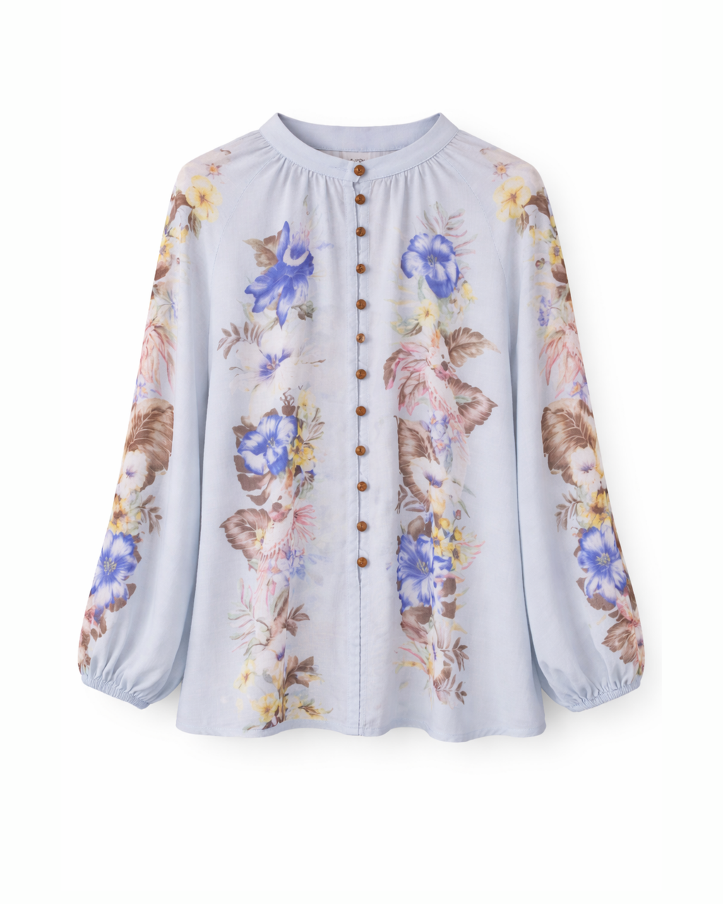 Florale Bluse Lila