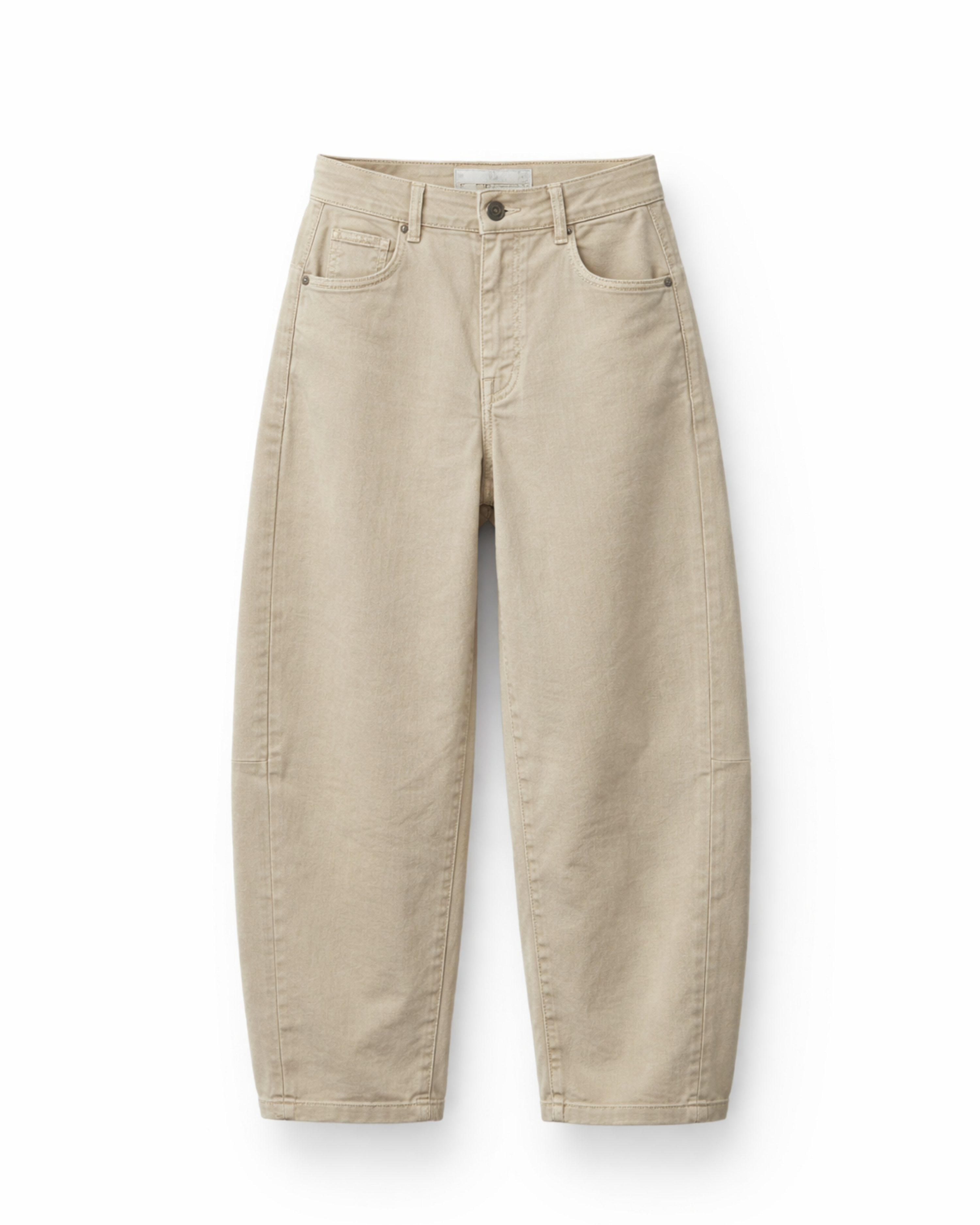Barrel Jeans Beige
