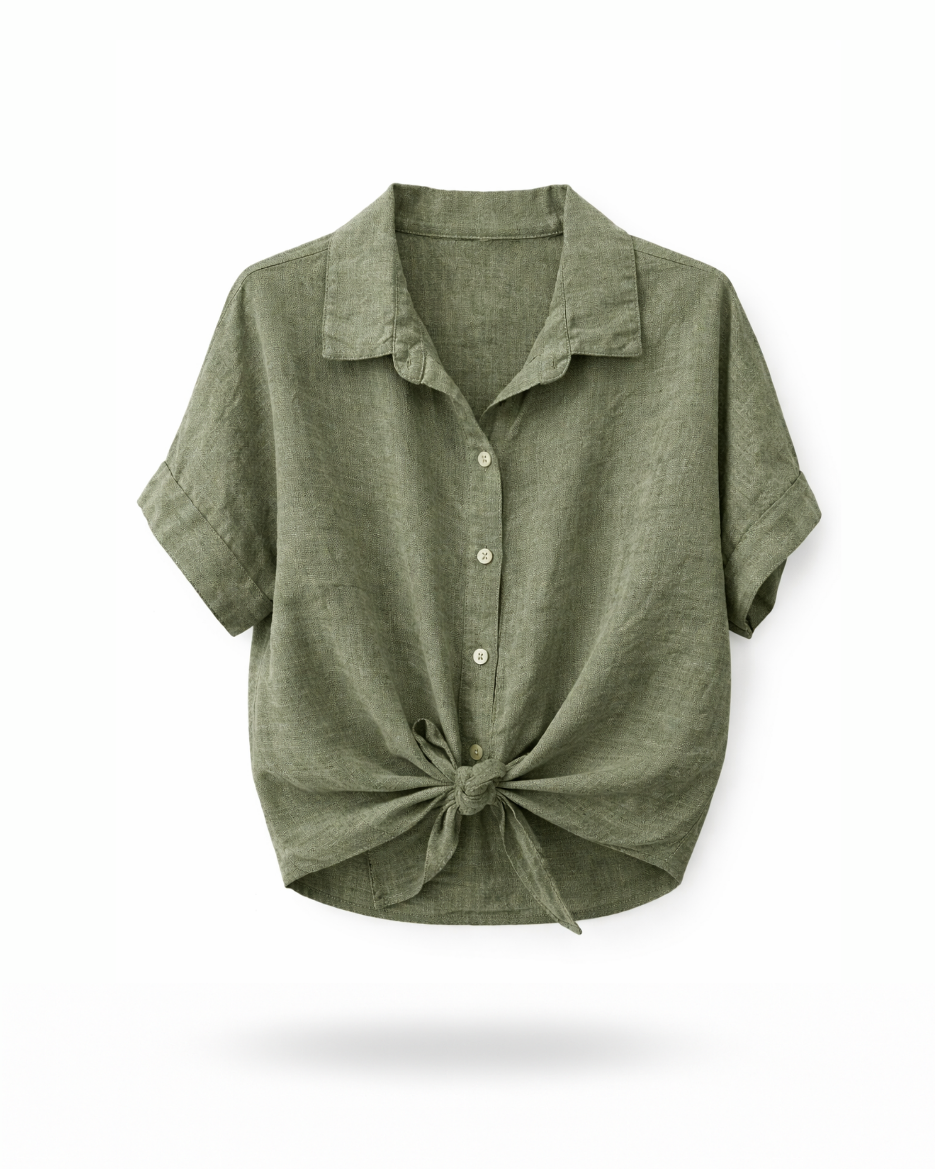 Leinenhemd Khaki