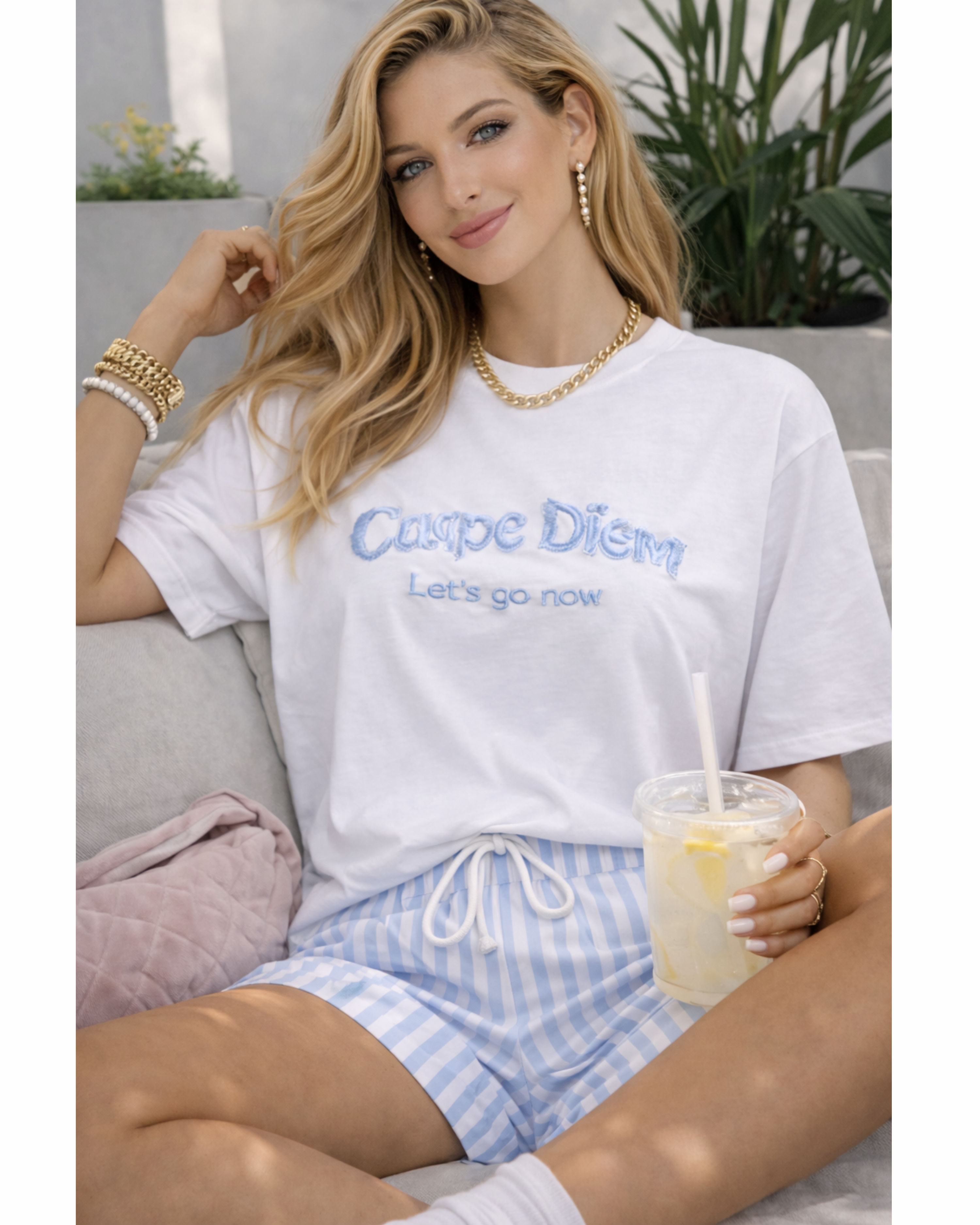 T-Shirt Carpe Diem Weiß