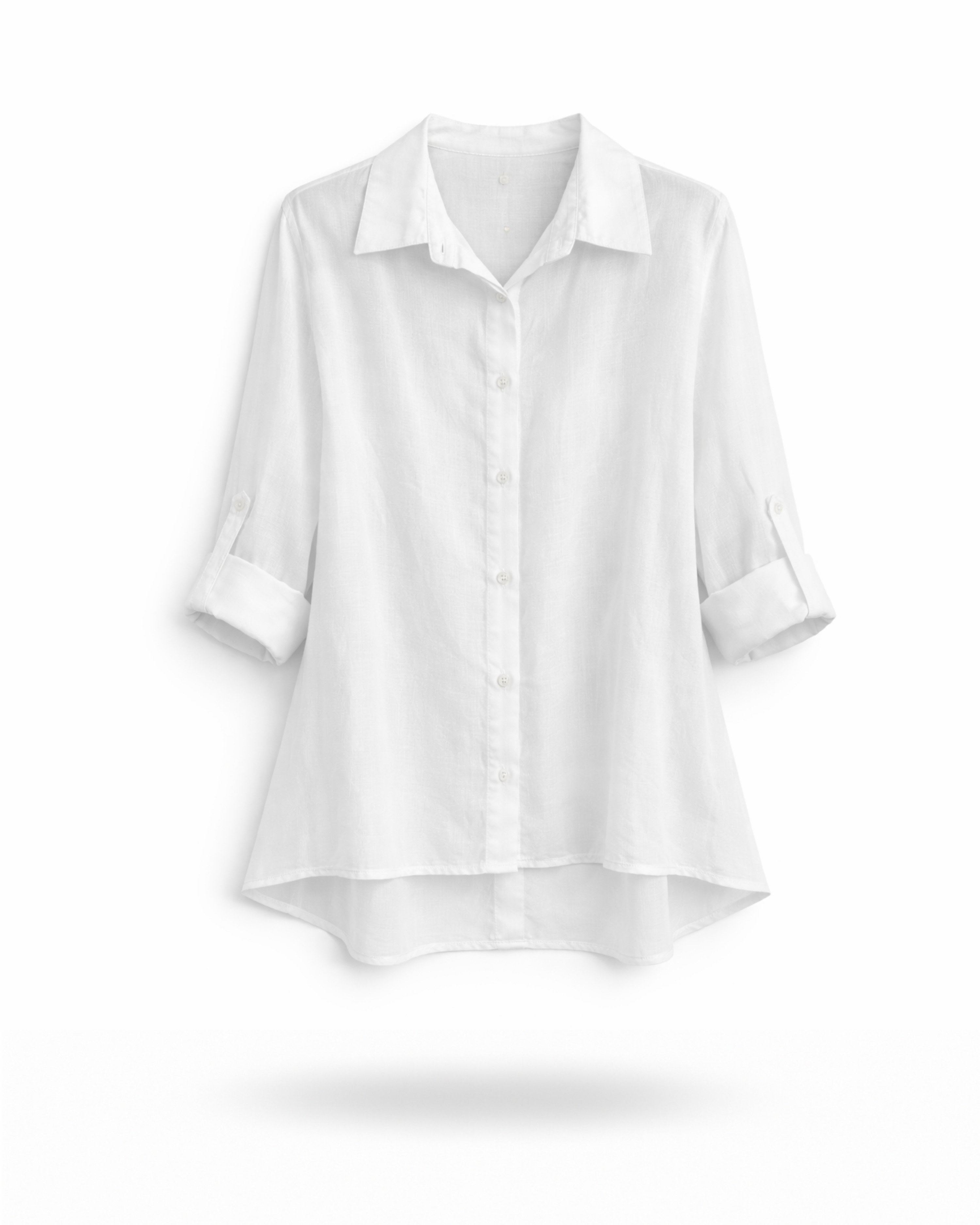 Bluse transparent Weiß