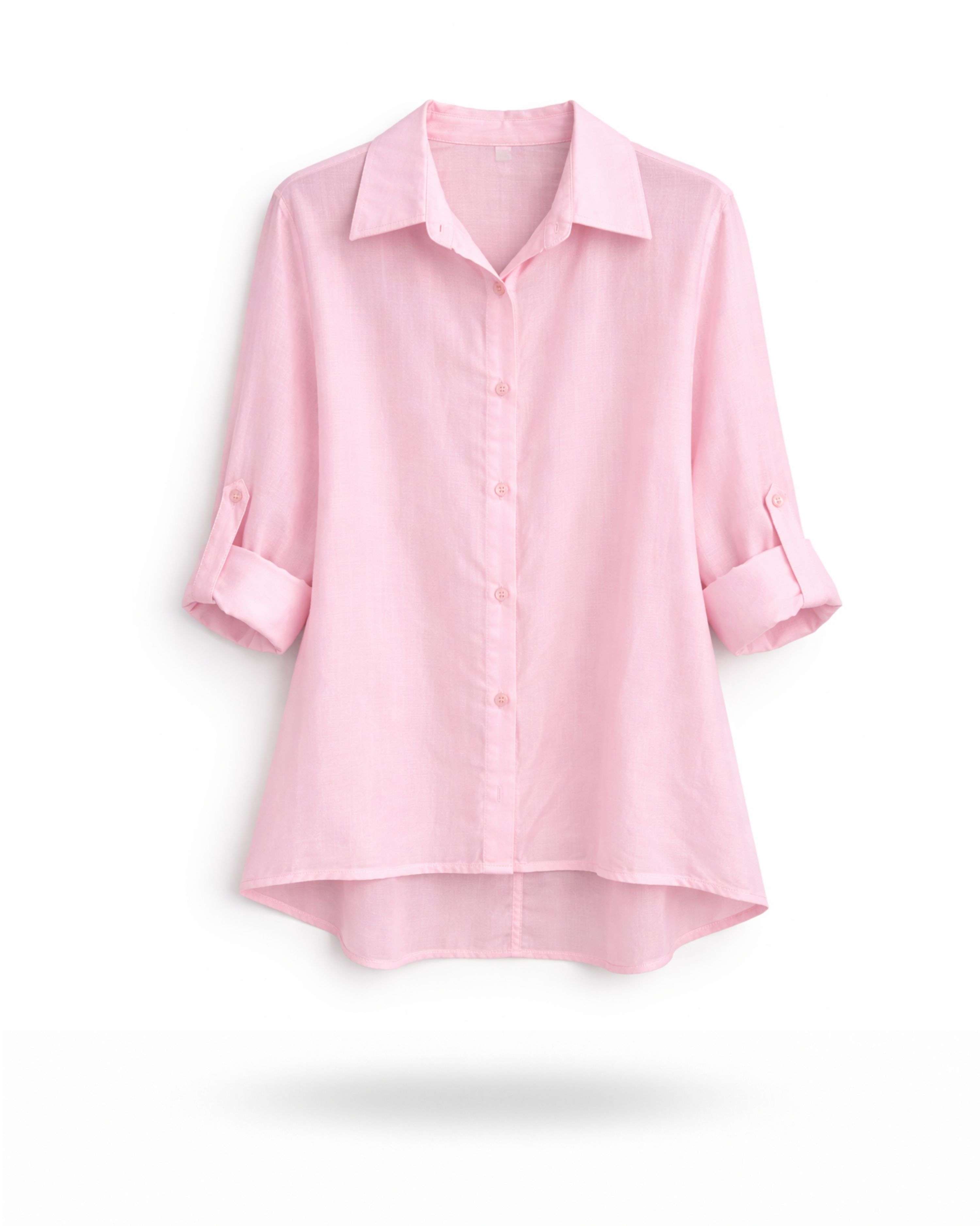 Bluse transparent Rosa