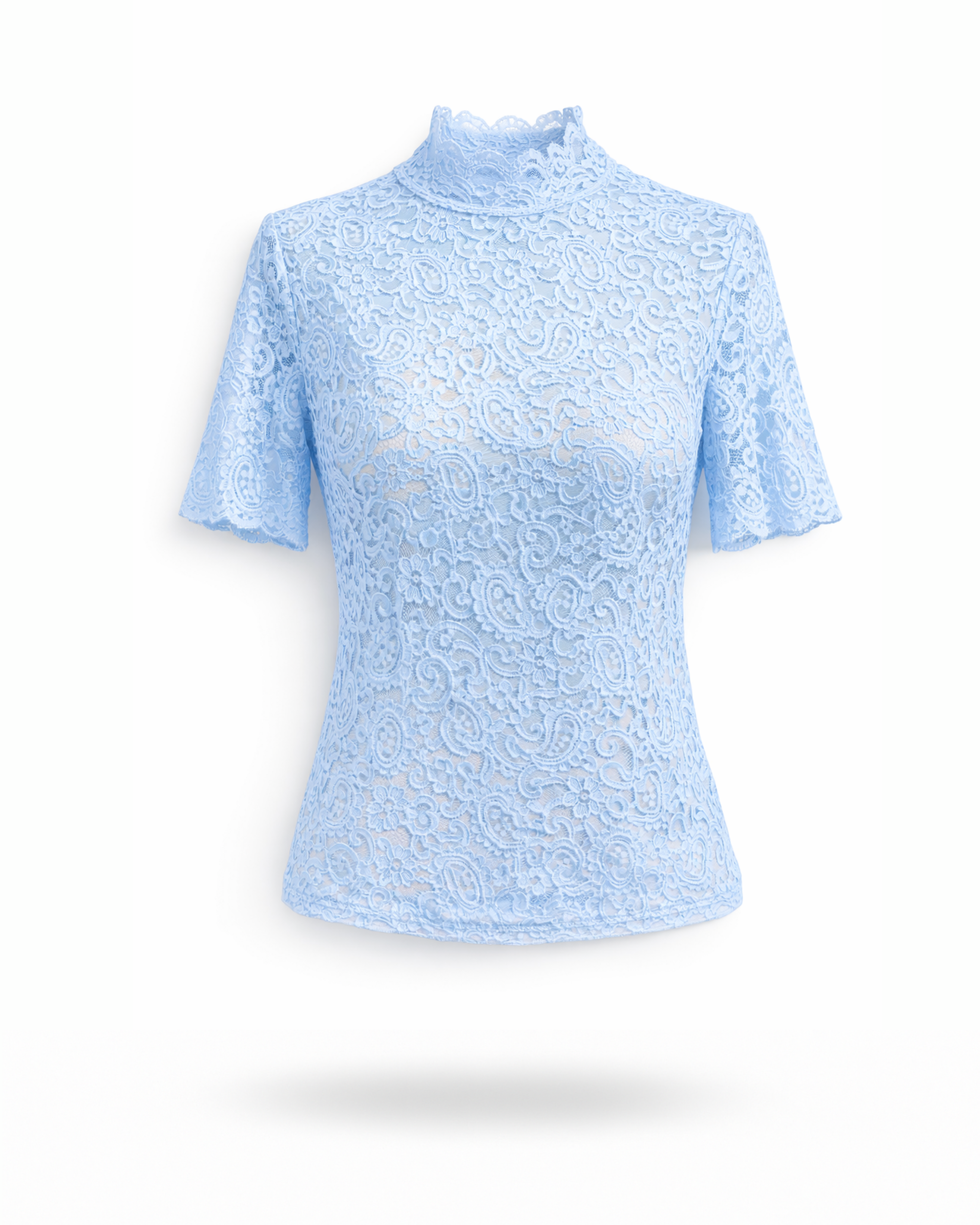 Shirt Spitze Blau