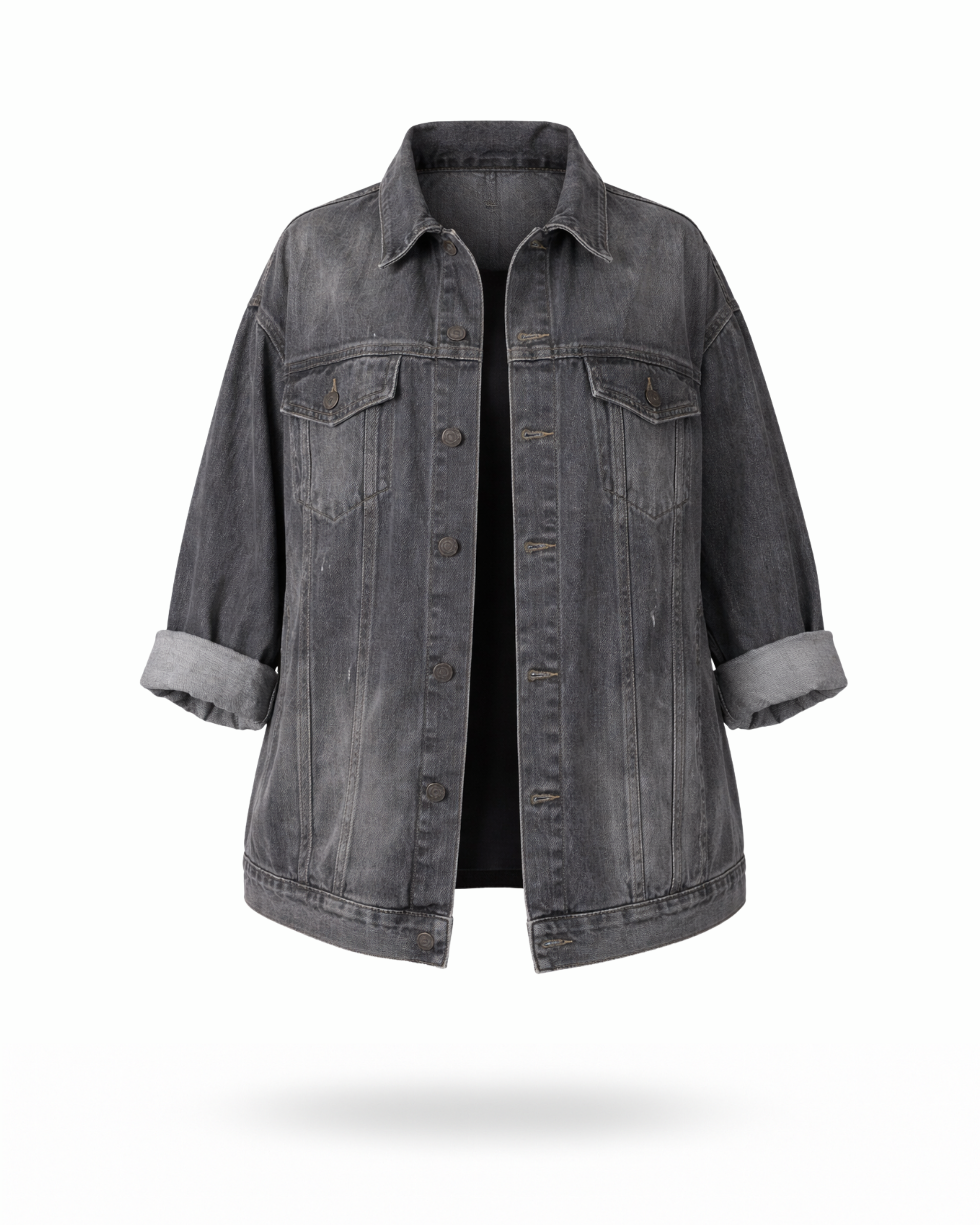 Curvy Jeansjacke Dark Blue