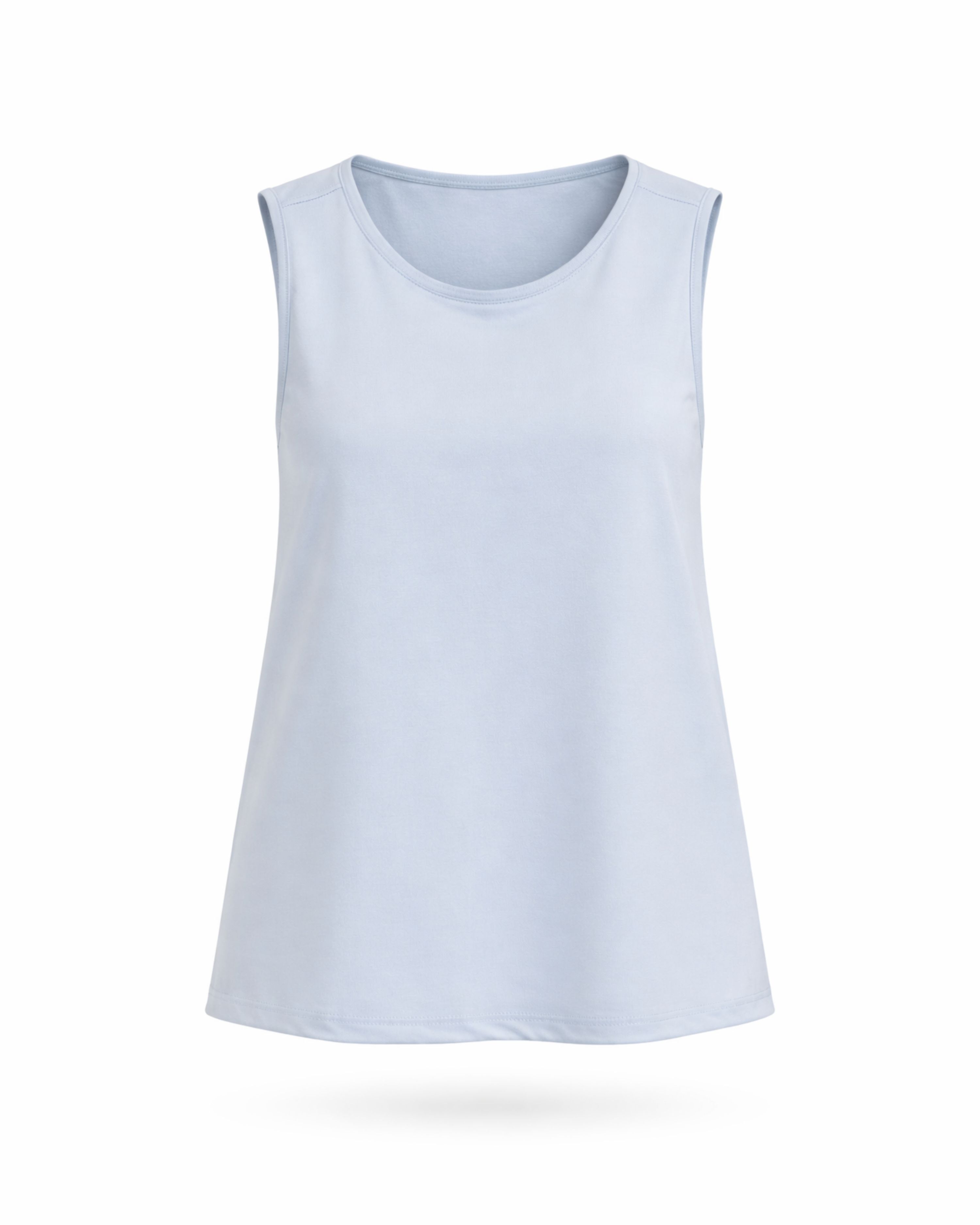 Curvy Shirt ärmellos Blau