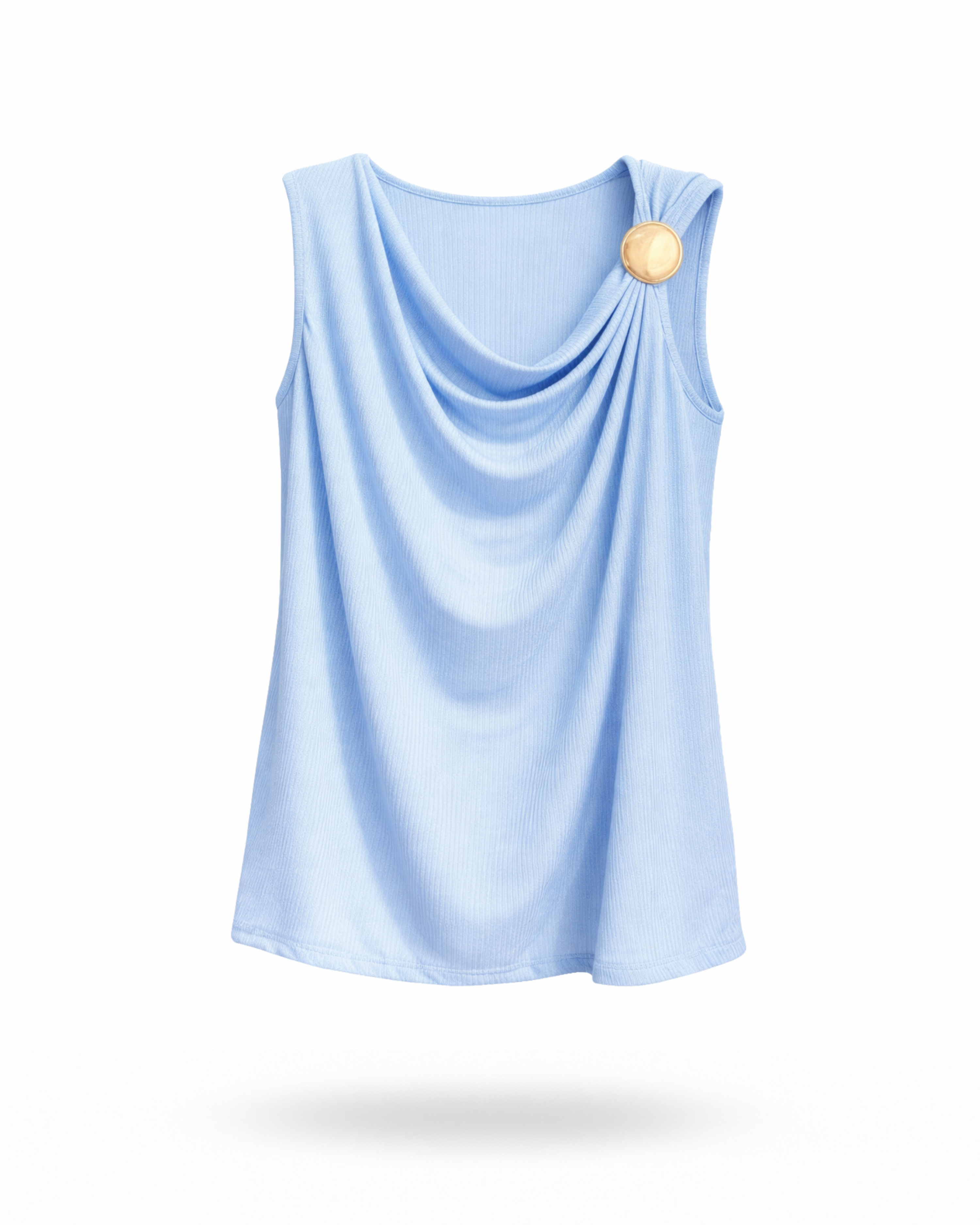 Curvy Shirt mit Brosche