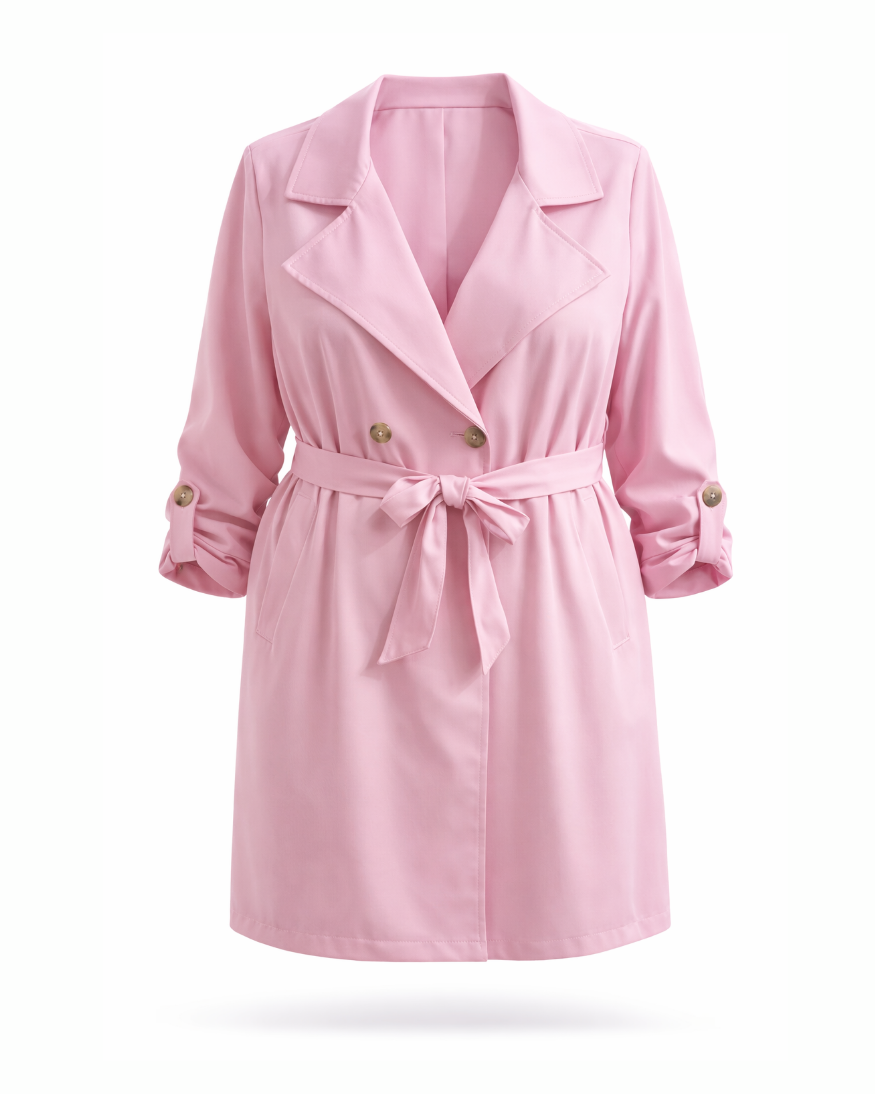 Curvy Trenchcoat Rosa