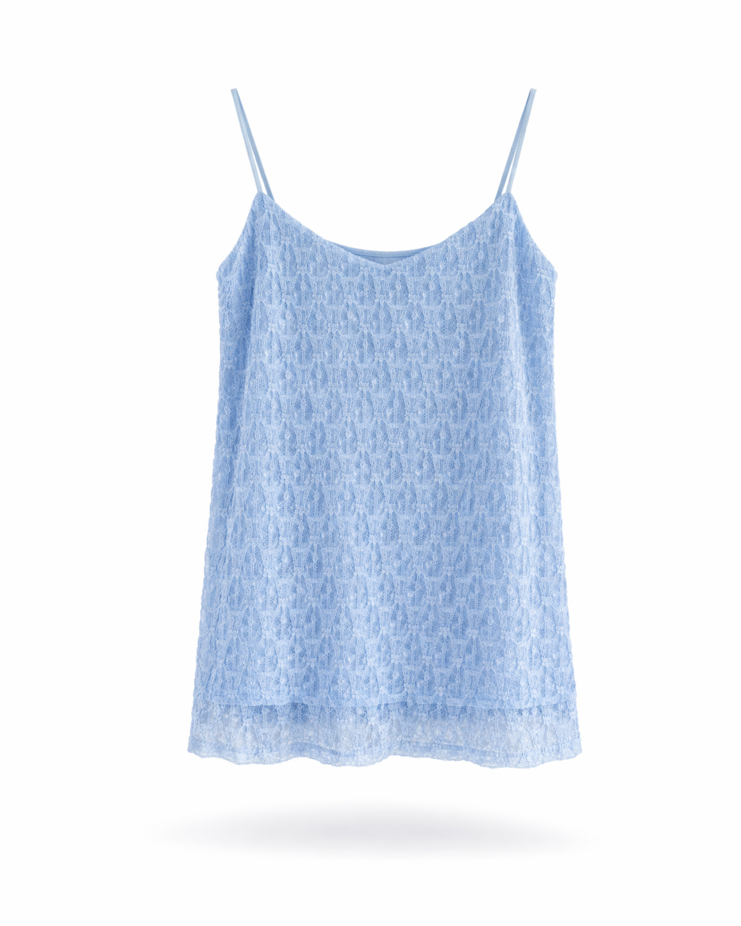 Curvy Top Spitze Blau