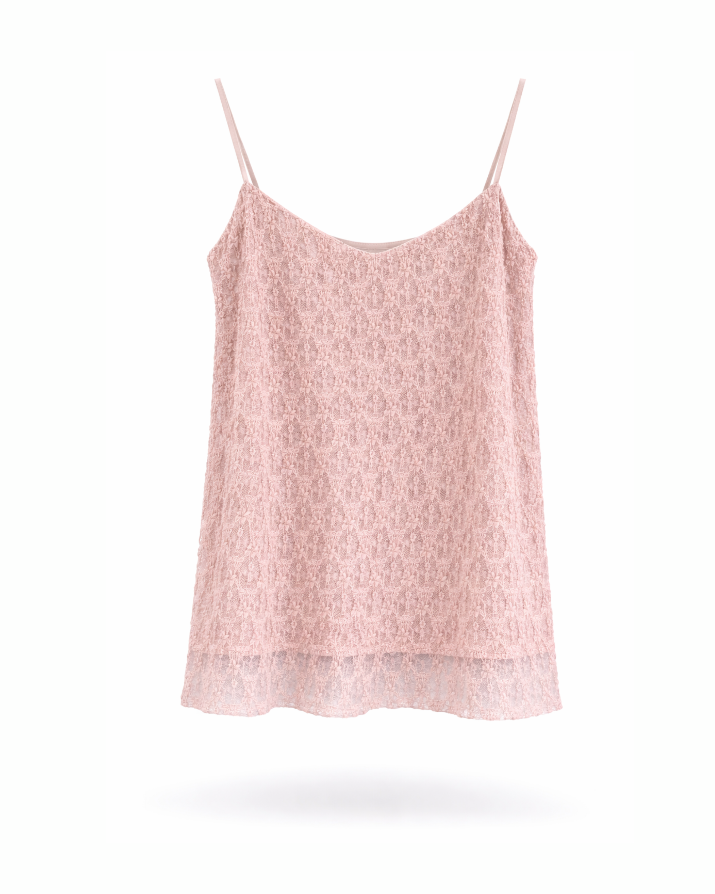 Curvy Top Spitze Rosa
