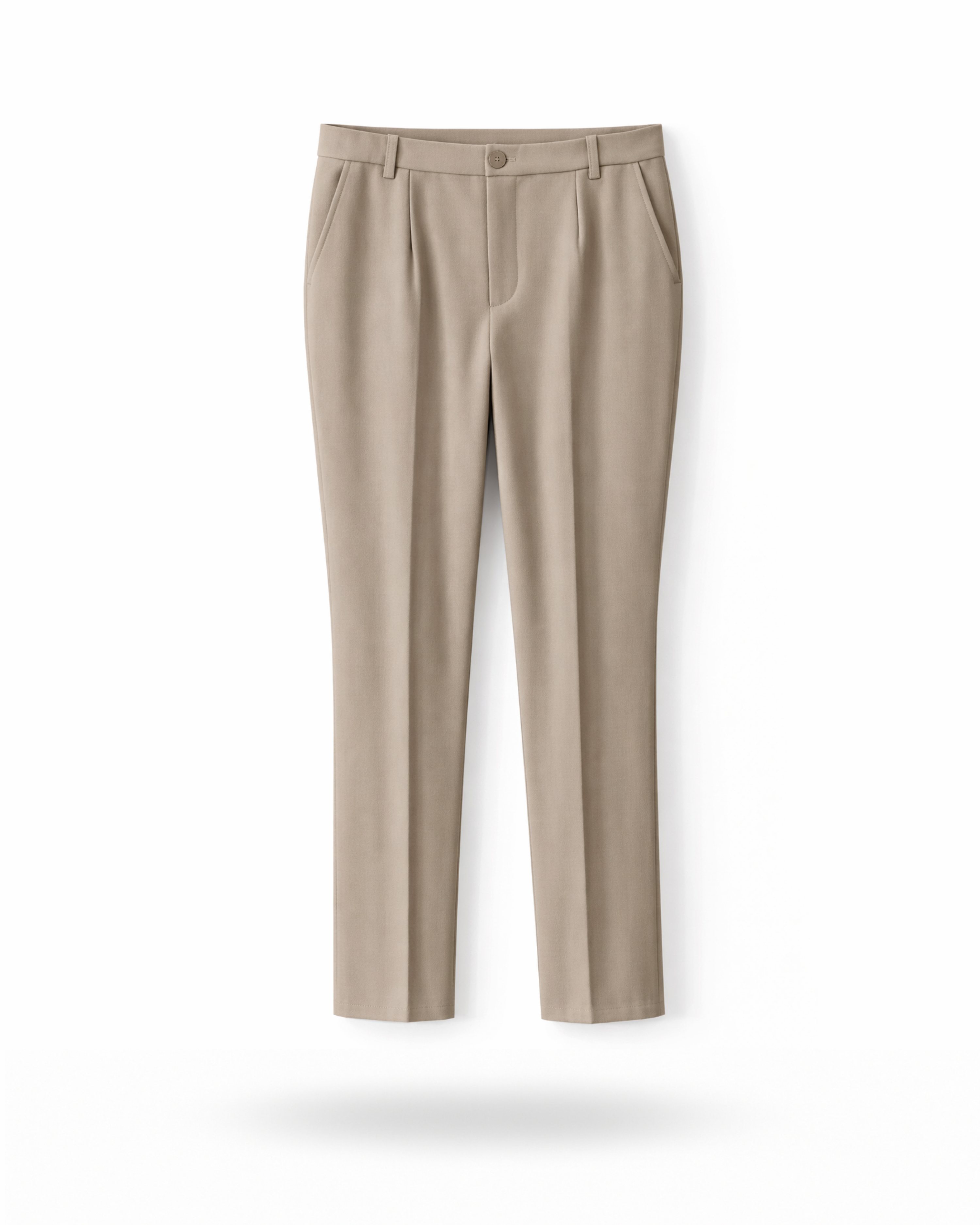 Bundfaltenhose Beige