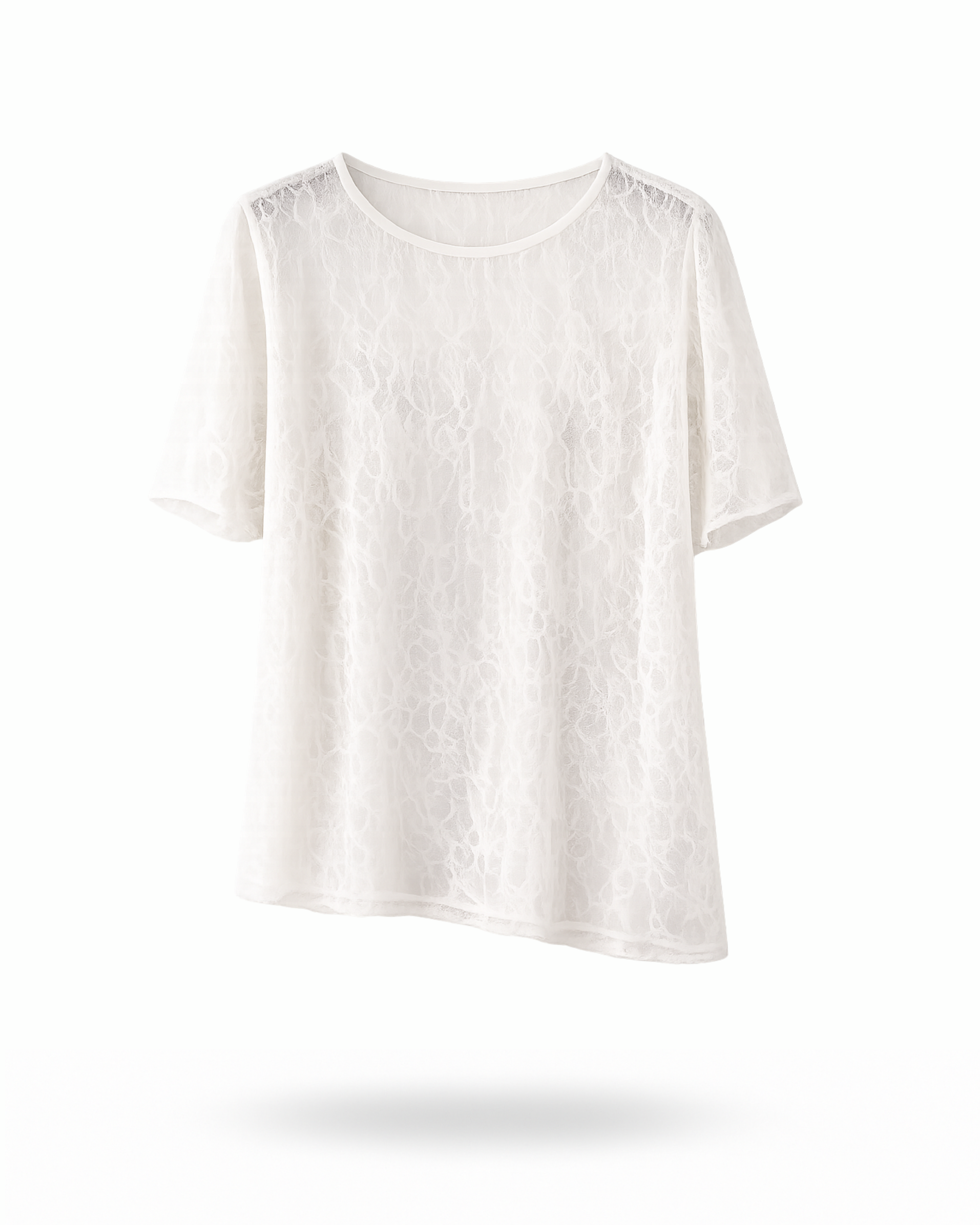 T-shirt Spitze Weiß
