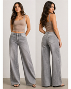 Weite Jeans Grau