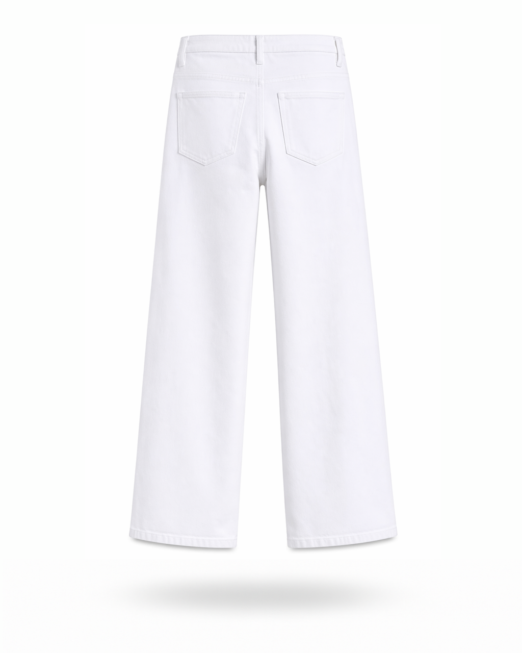 Weiße Straight Jeans