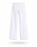 Weiße Straight Jeans