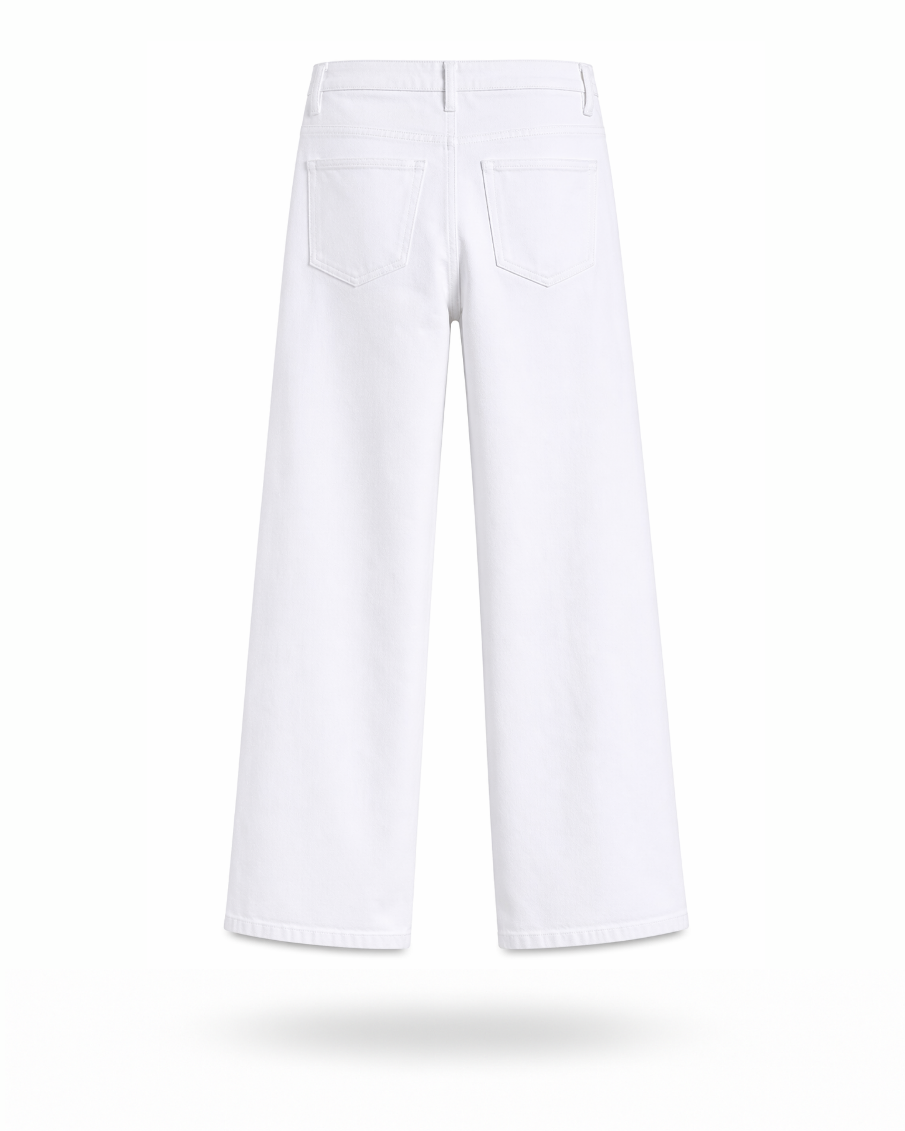 Weiße Straight Jeans