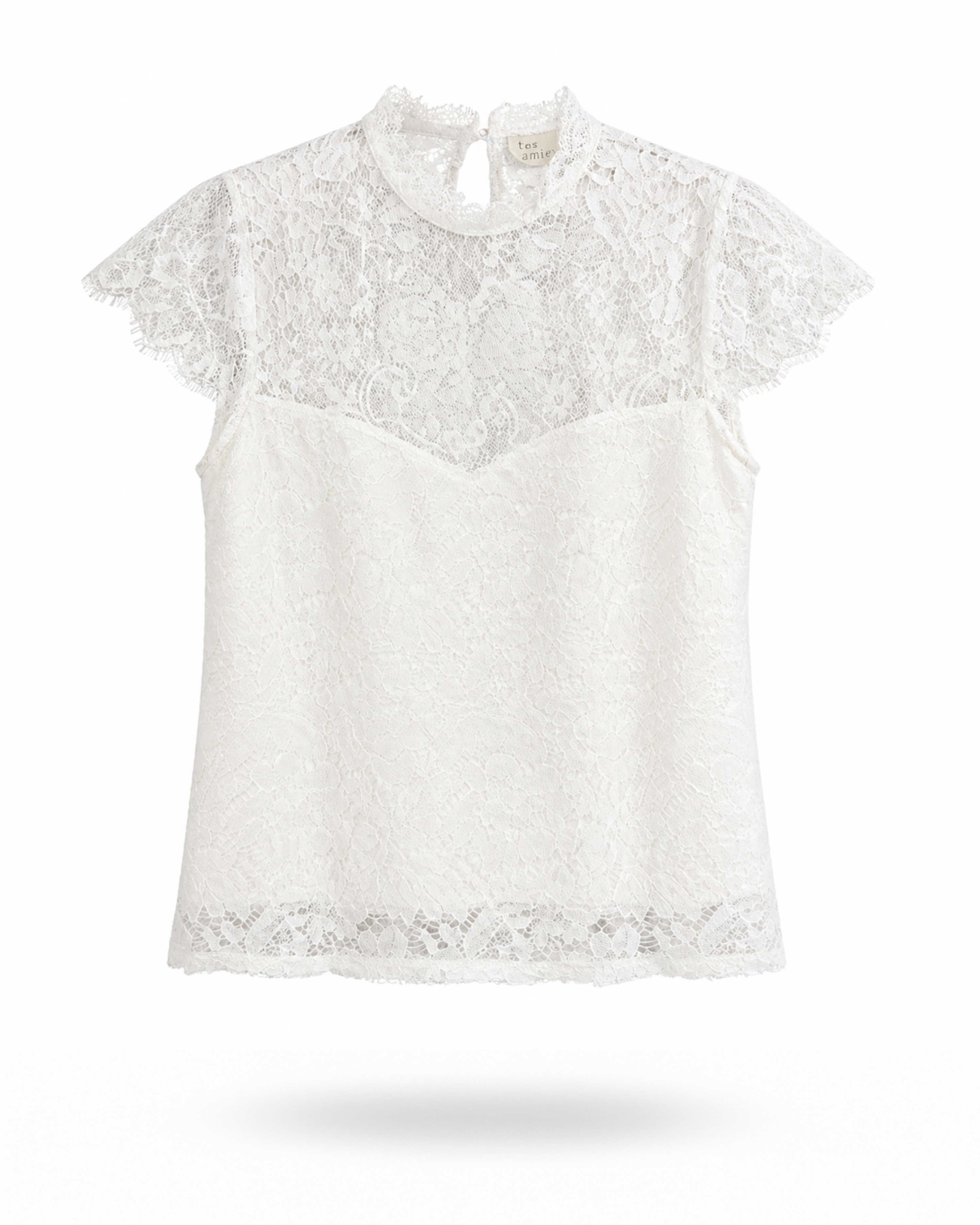 Shirt Spitze Weiß
