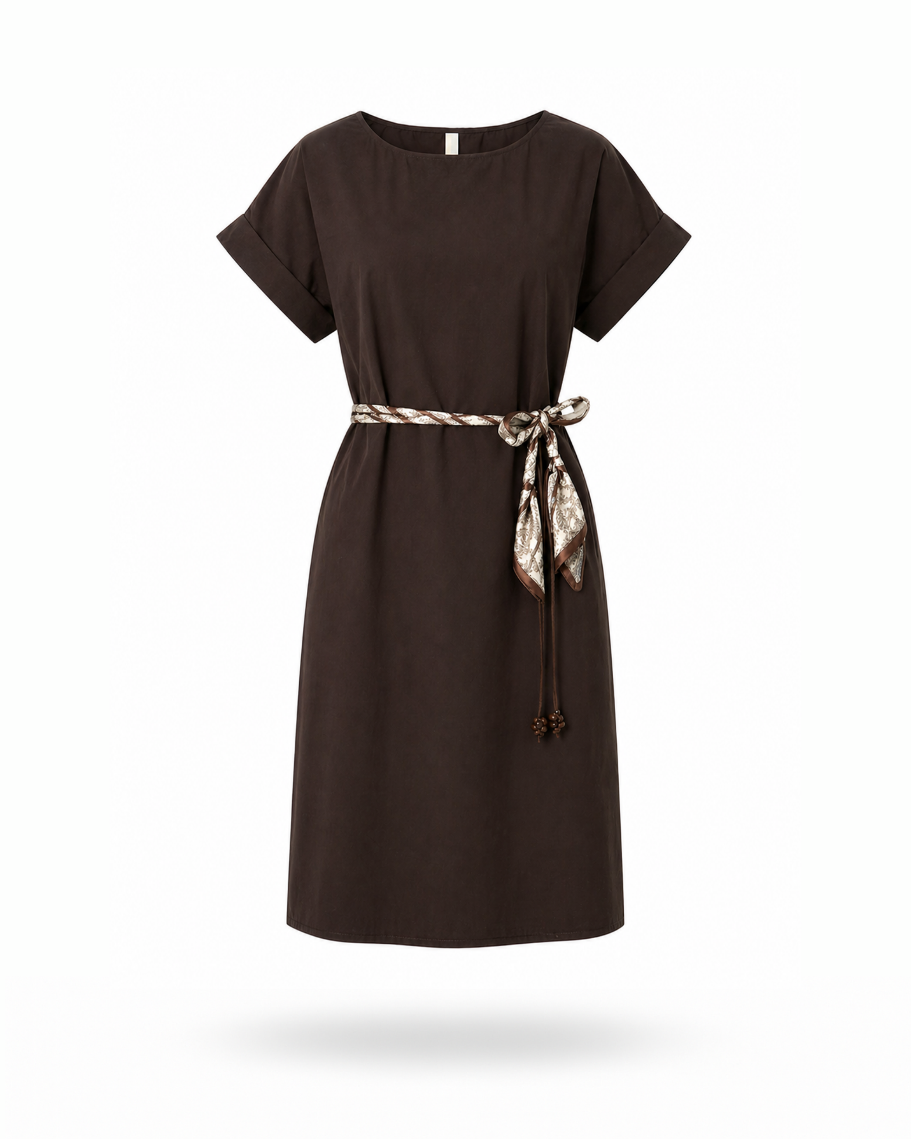 Shirtkleid Braun