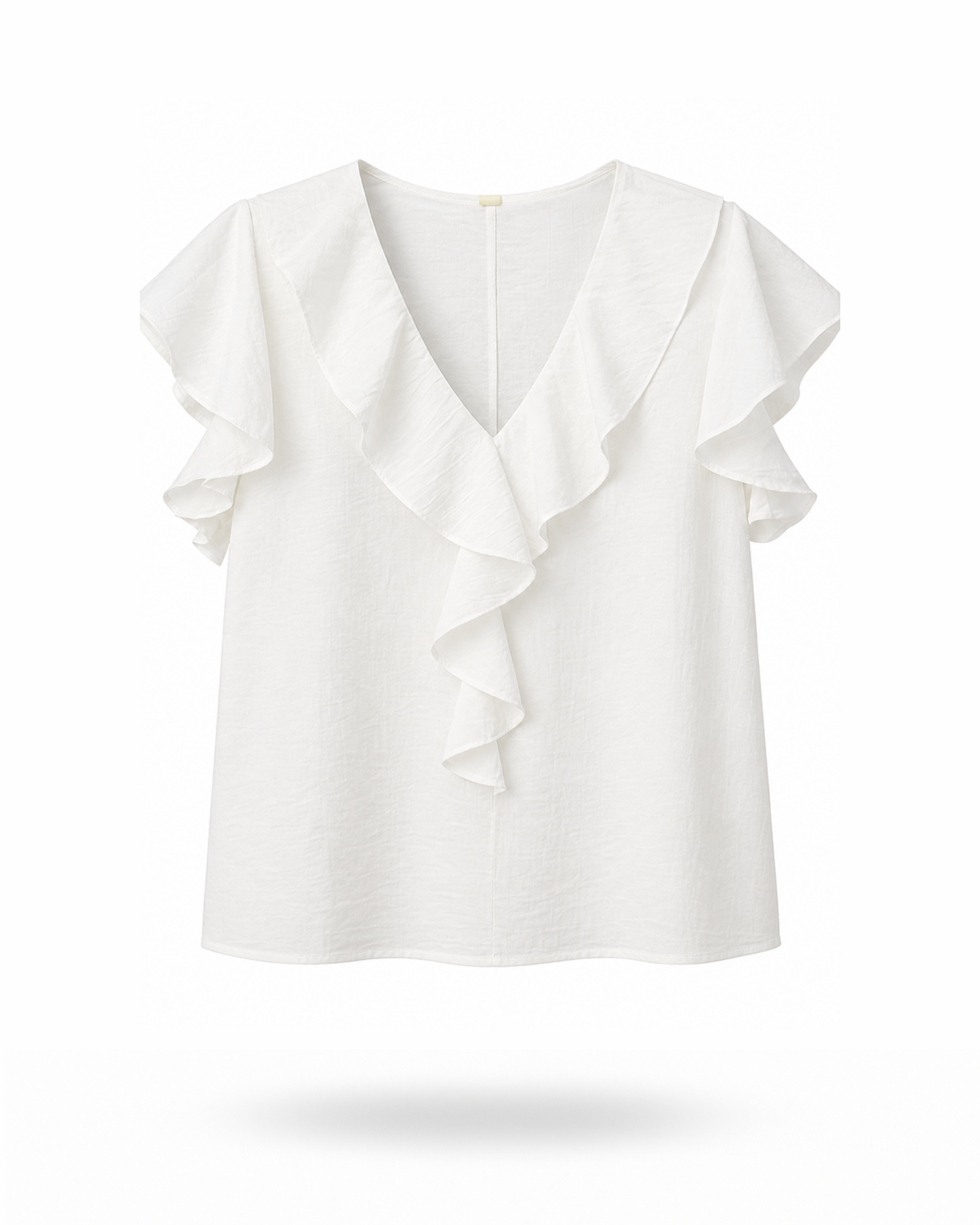 Rüschchenbluse Weiß