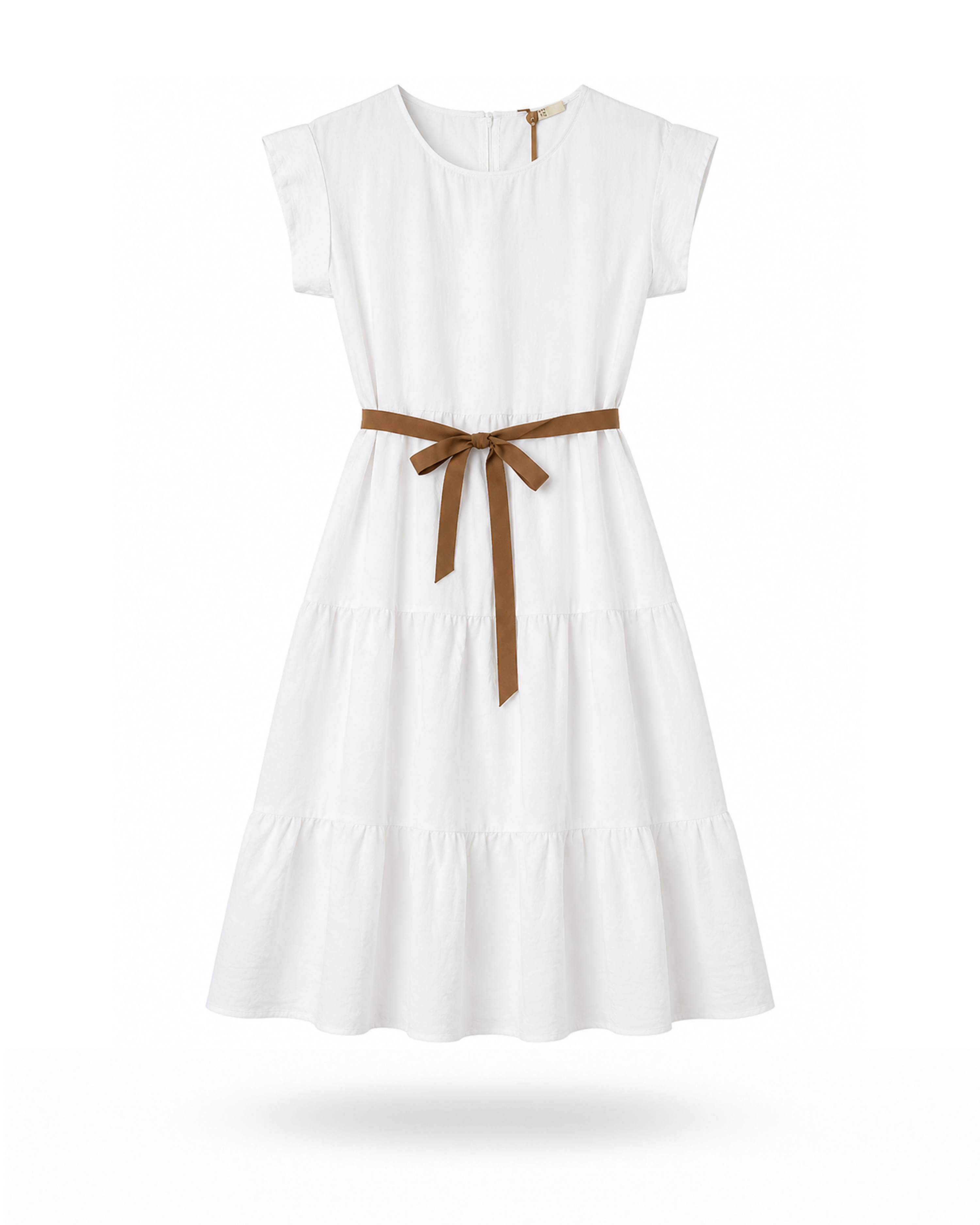 Kleid Kurzarm Weiß