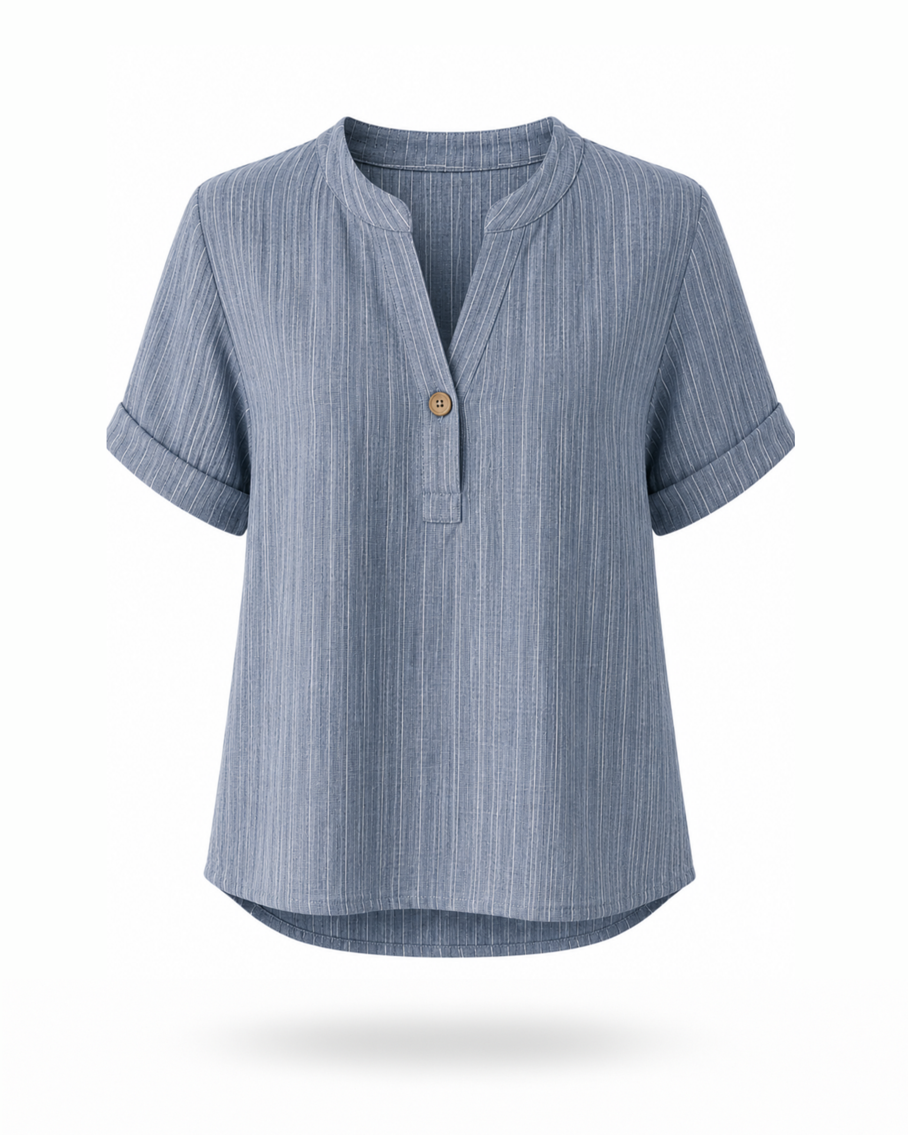 Leinenhemd Blau