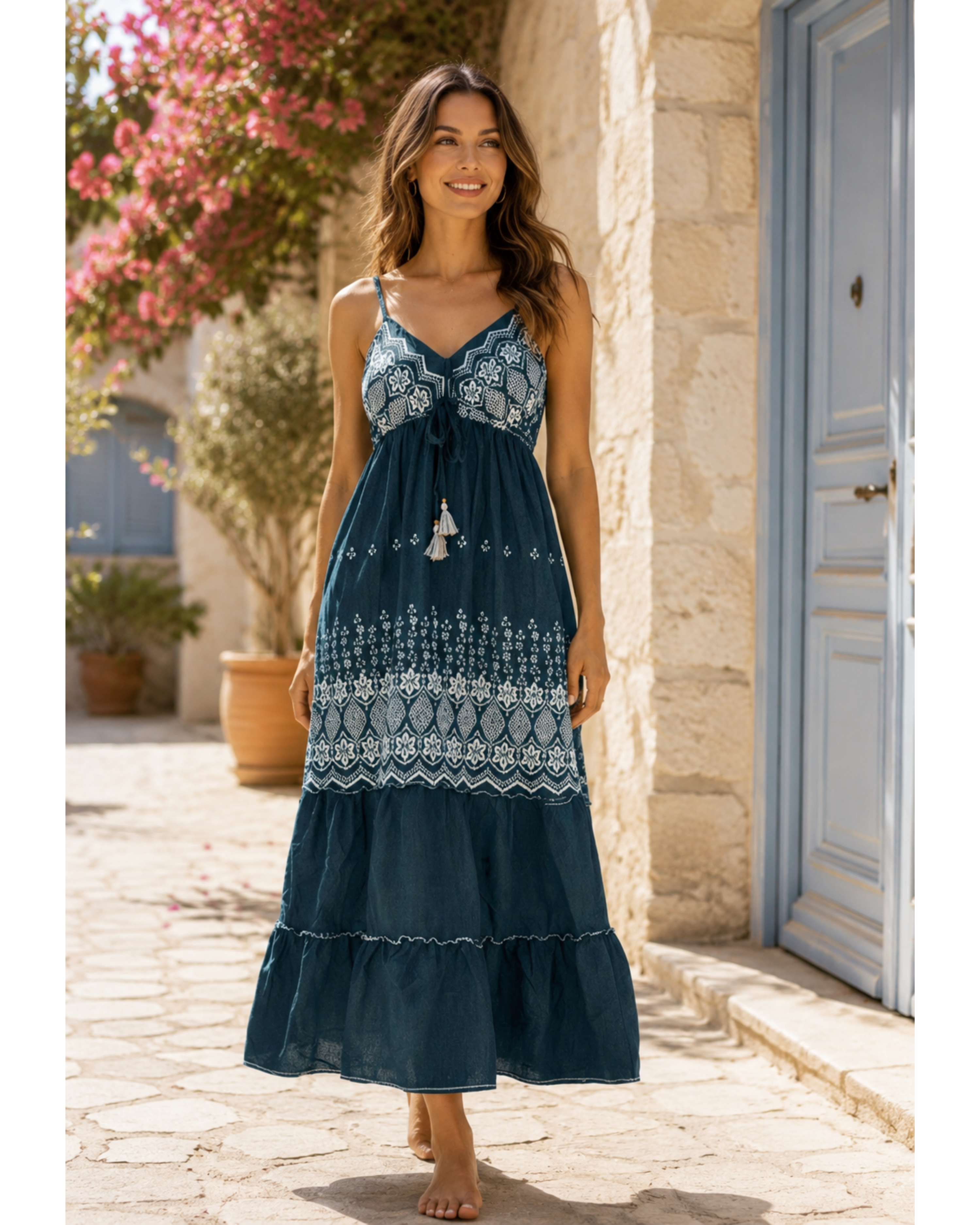 Strandkleid Blau