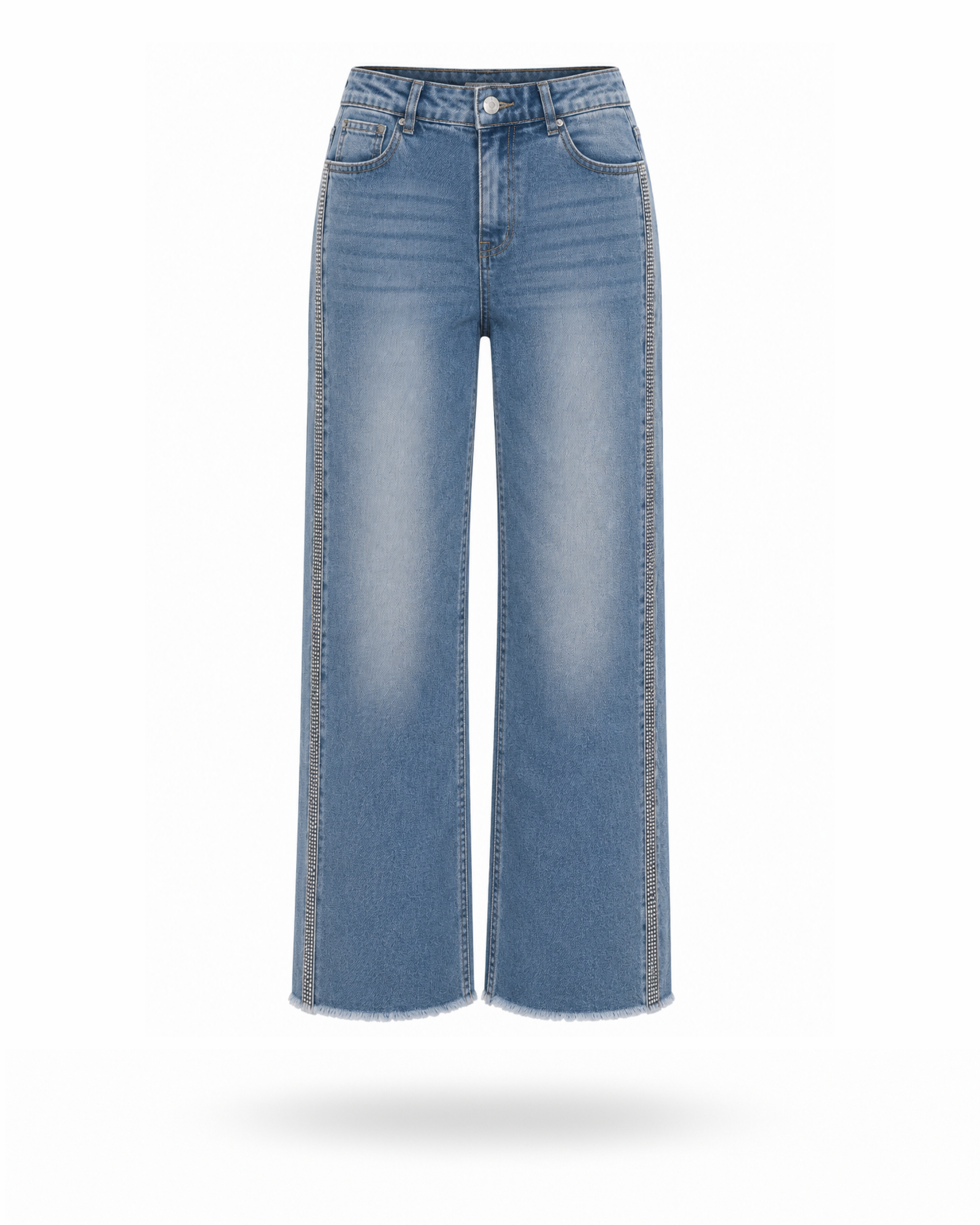 Curvy Jeans Strass Blau