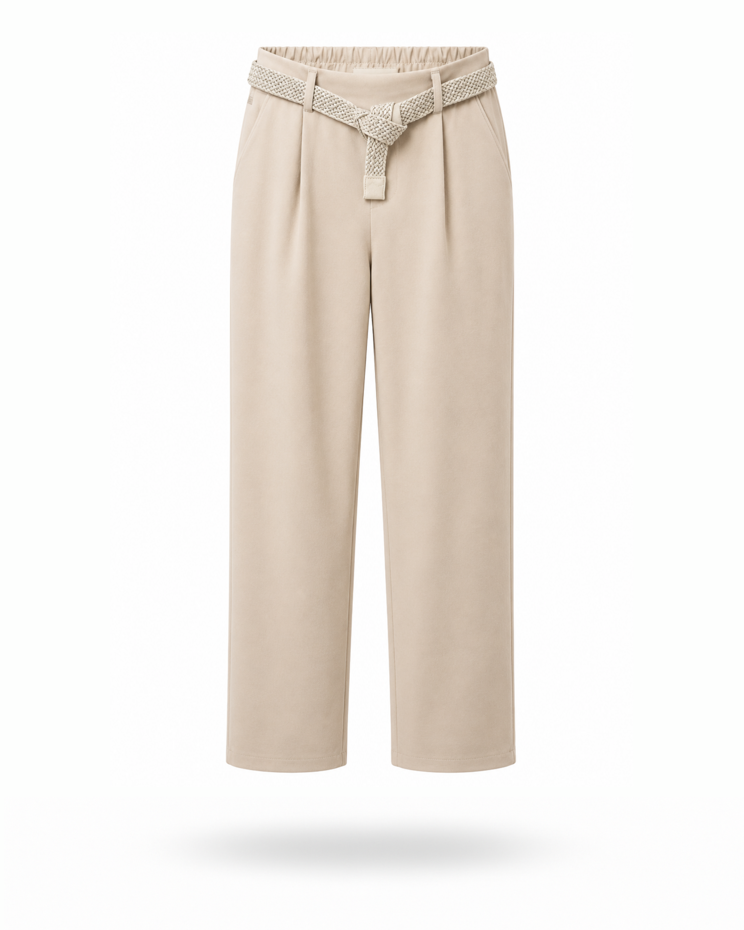 Stoffhose Beige