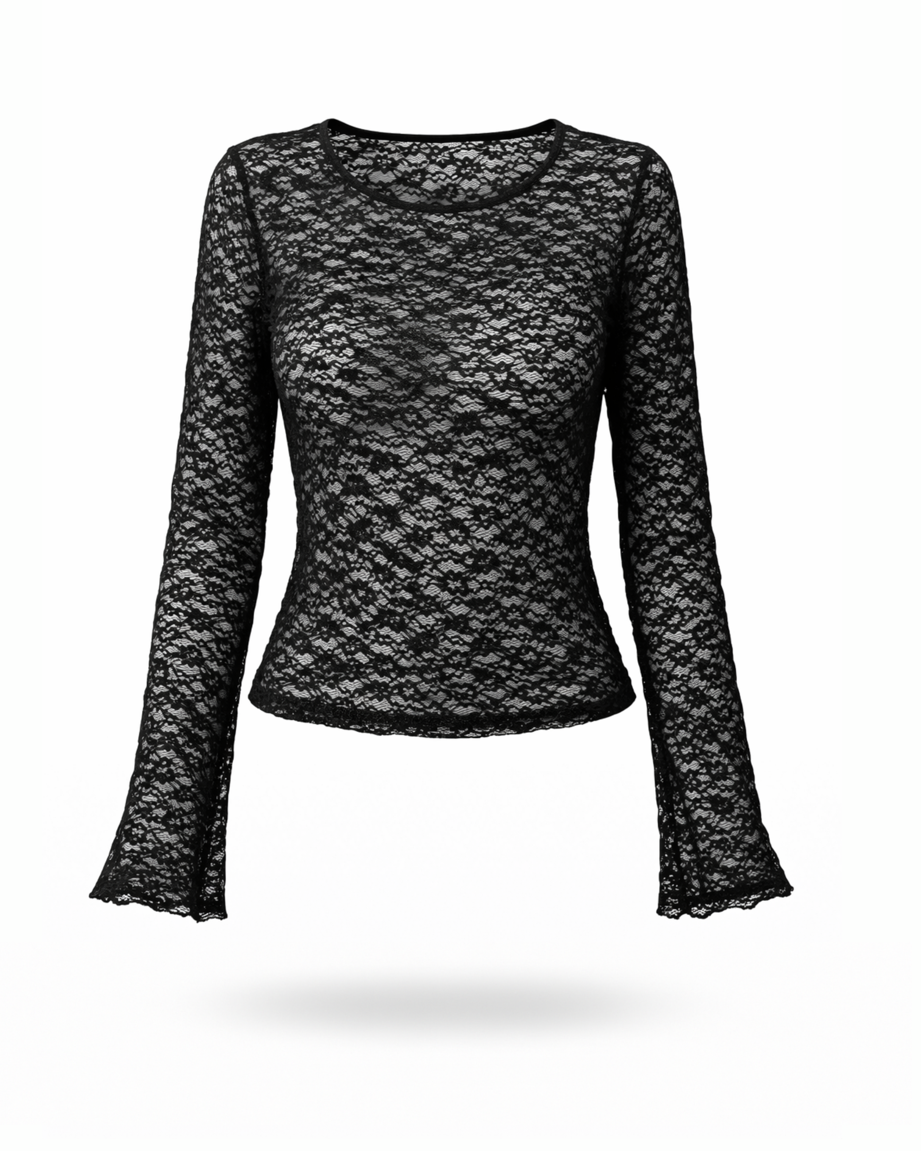 Shirt Spitze Schwarz