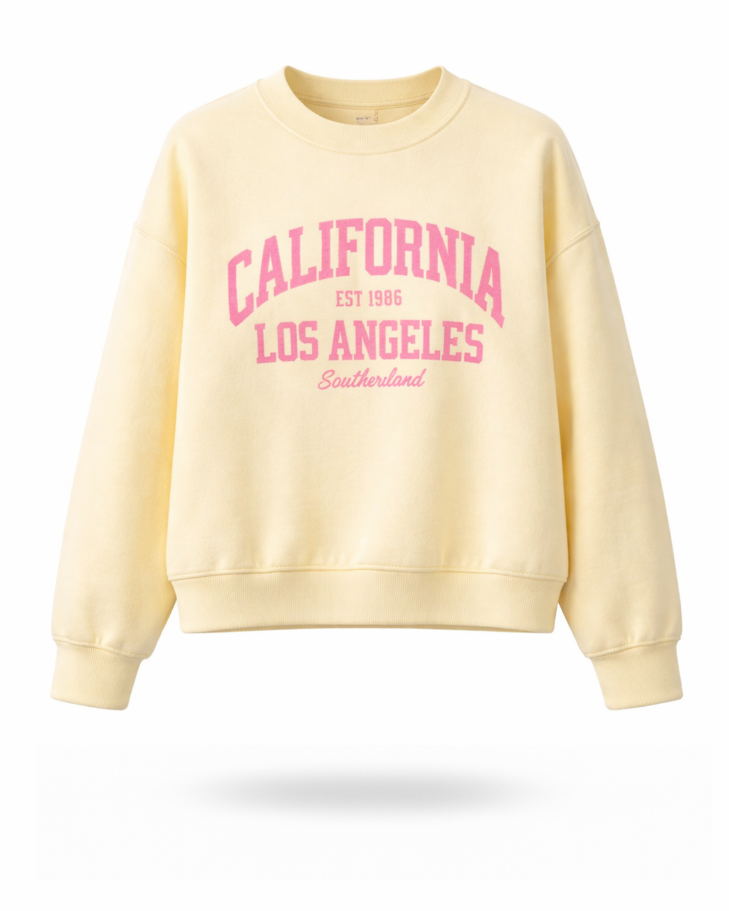 Sweatshirt CALIFORNIA Gelb