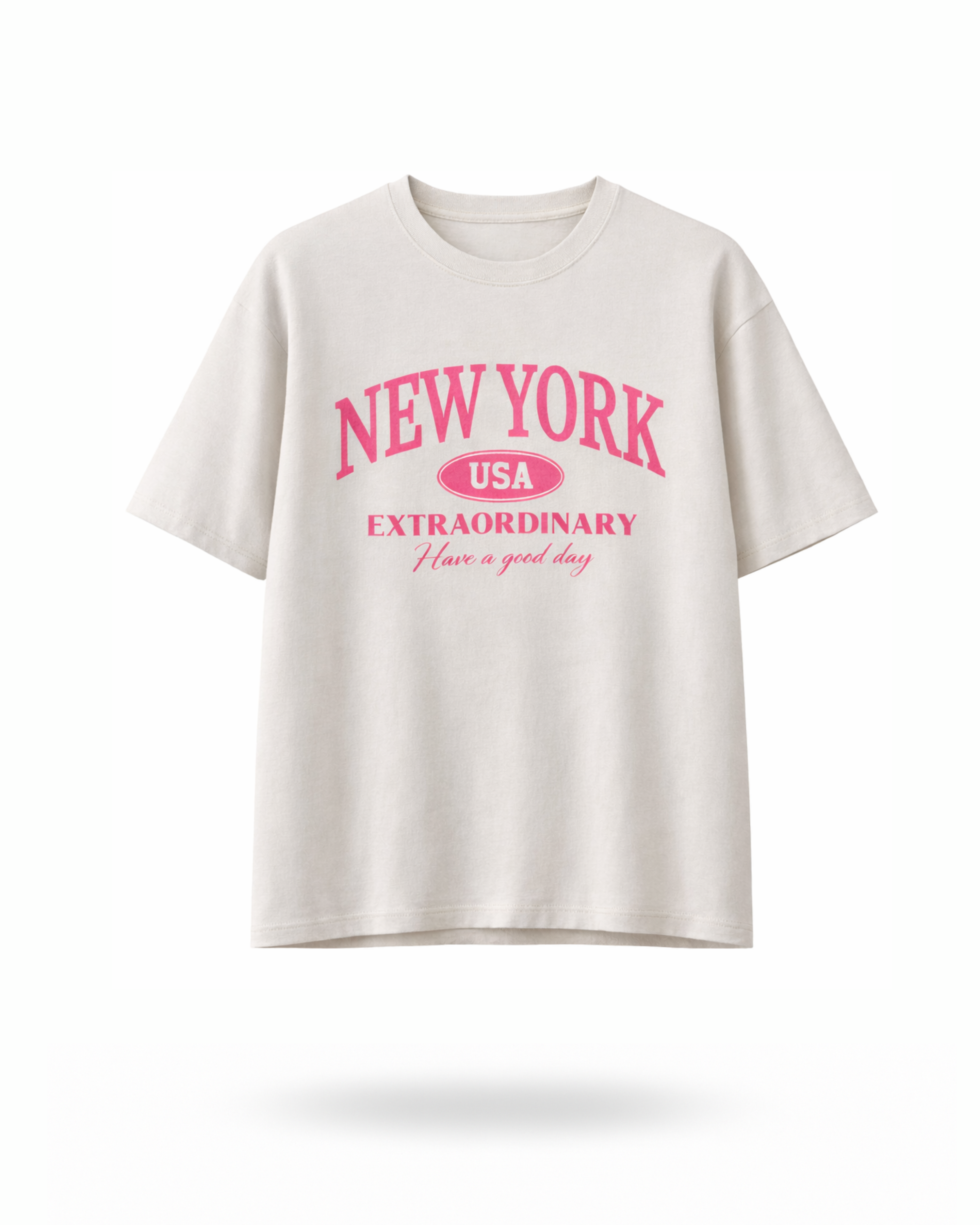 T-Shirt NEW YORK Beige