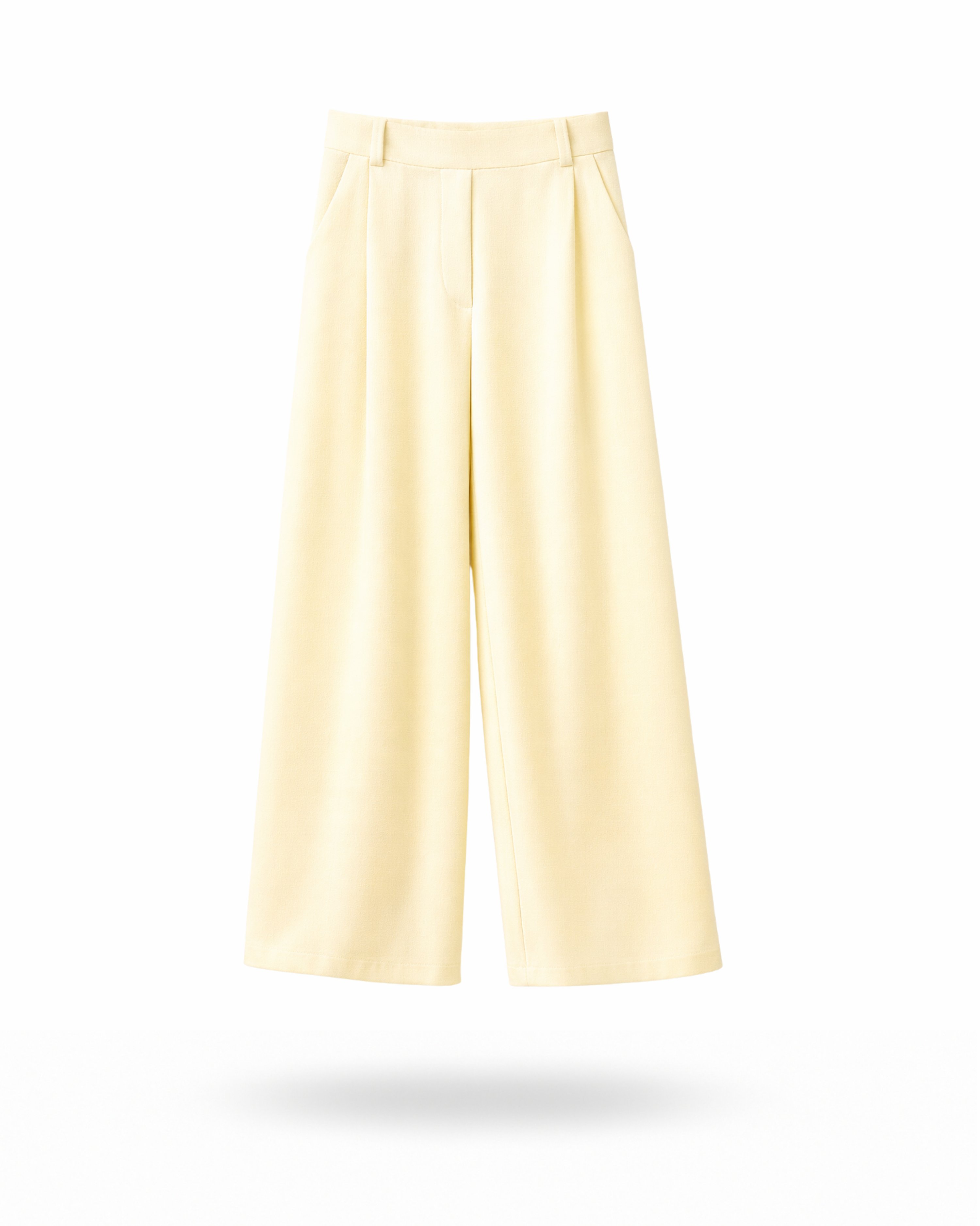 Weite Hose Buttergelb