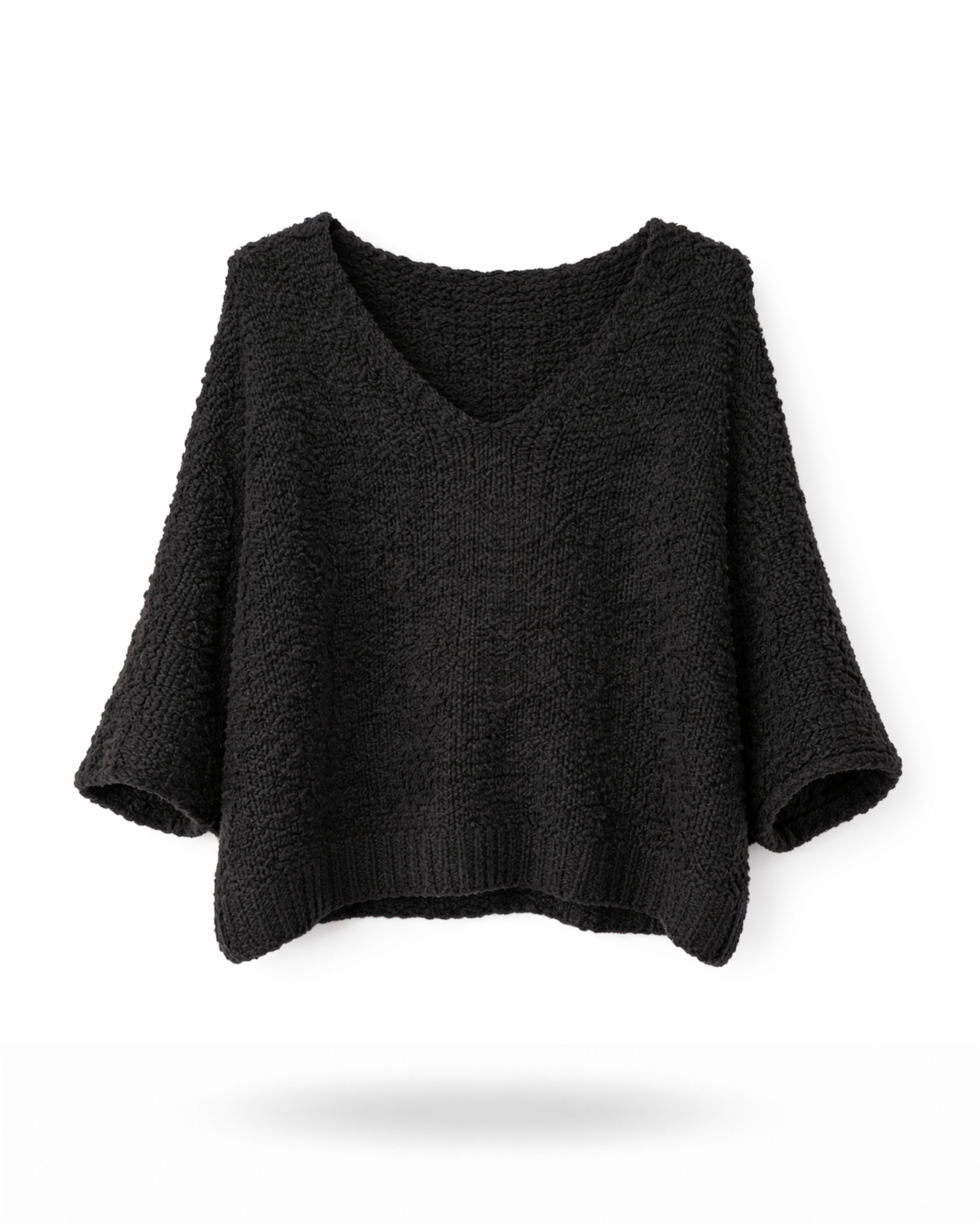 Wollpulli Schwarz