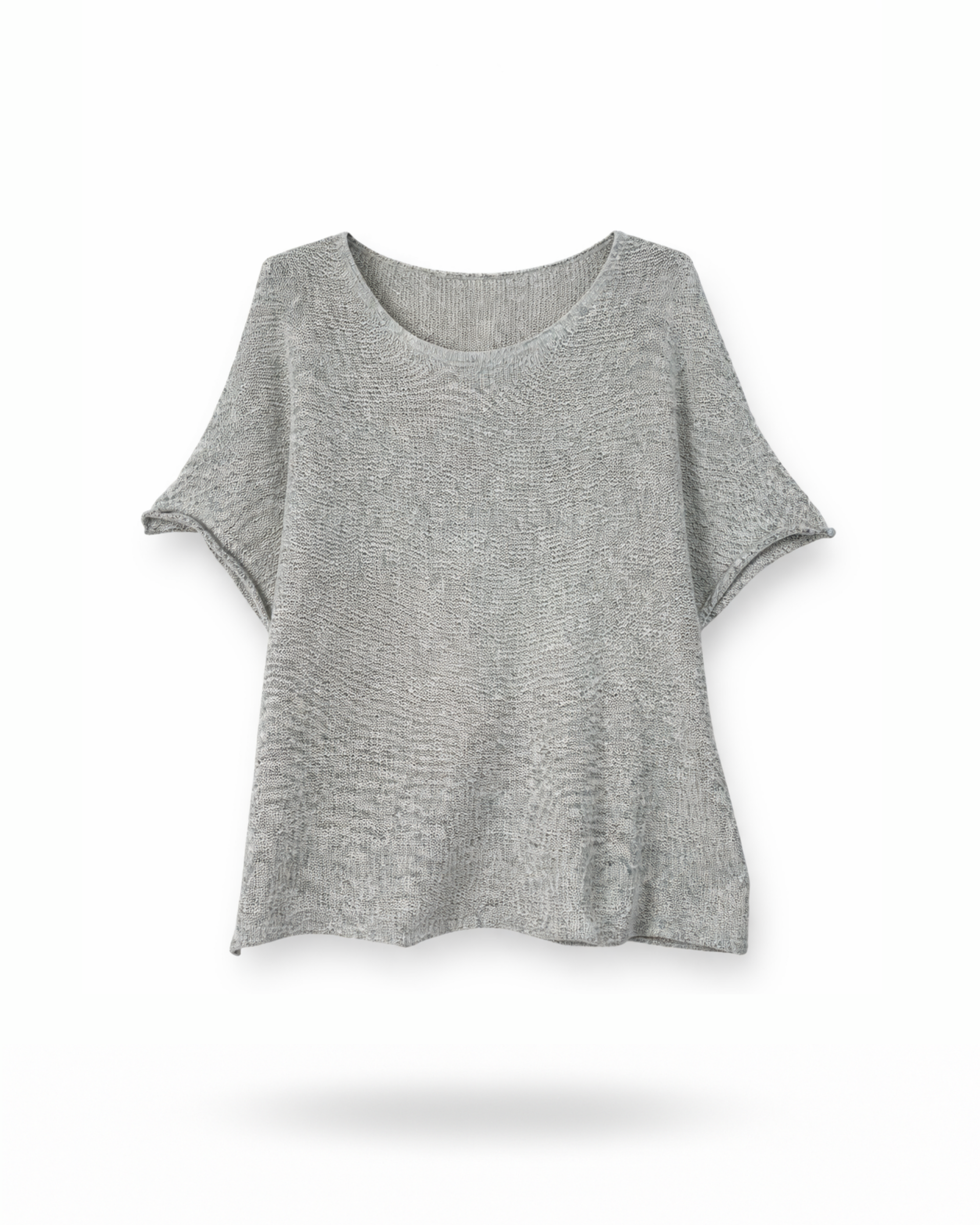 Kurzarm Pulli Grau