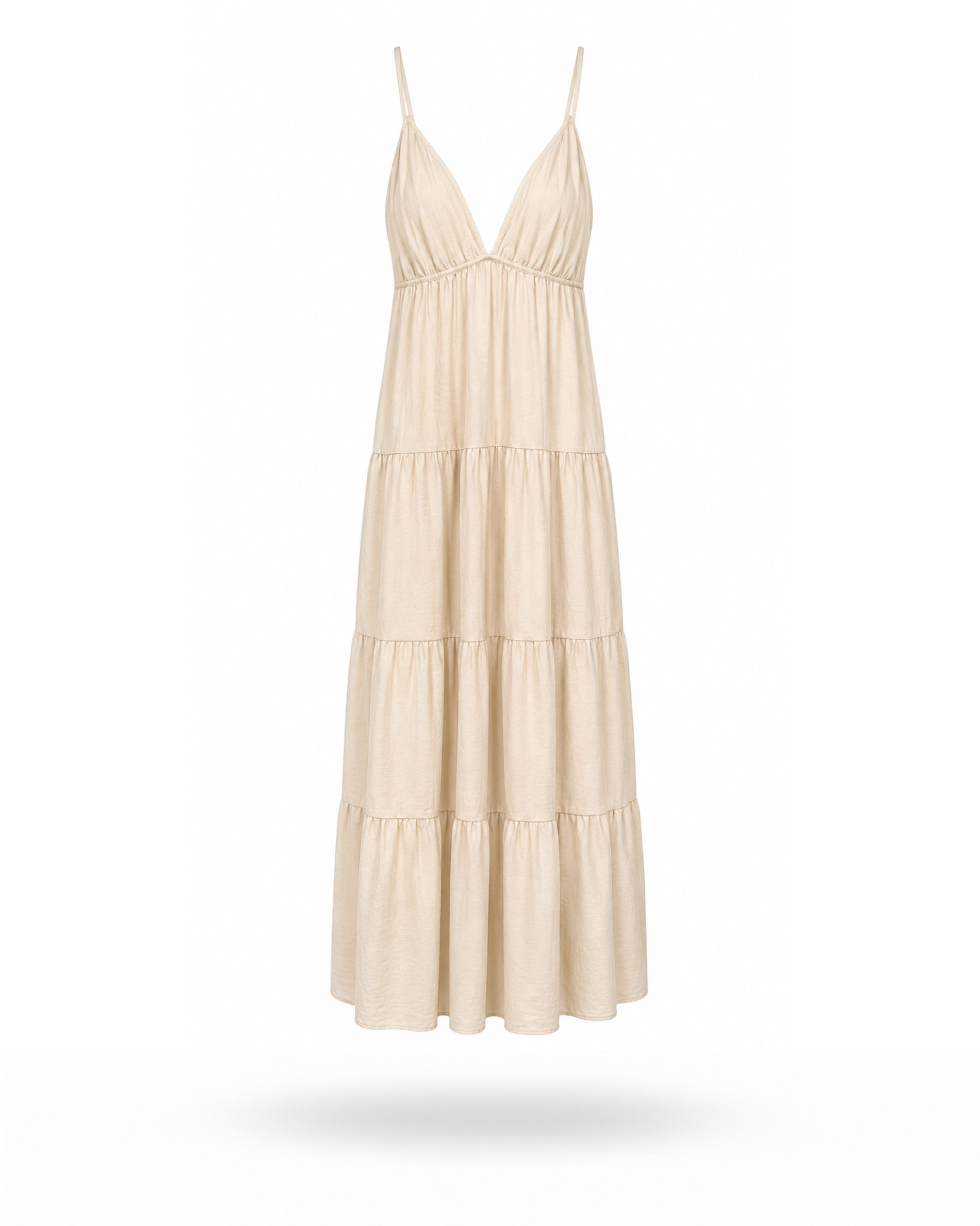 Boho Maxikleid Beige