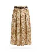 Midirock Damen | A-Linien-Rock floral | Vintage Rock Damen | Sommerrock Damen | Blumenrock lang