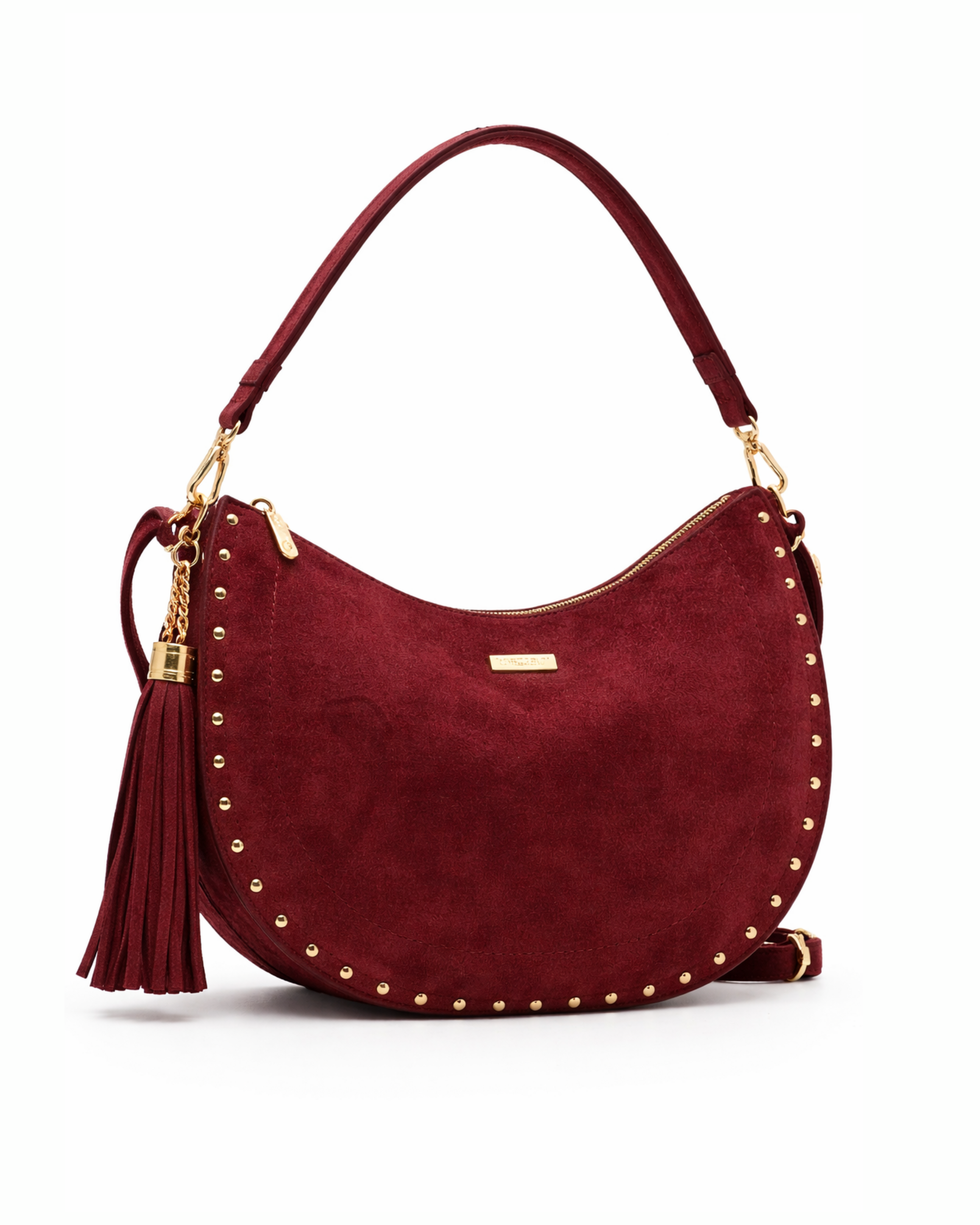 Handtasche, Damenhandtasche, Schultertasche, Umhängetasche, Halbmond Tasche, Velours Tasche, Wildleder Optik, Tasche mit Nieten, Tasche mit Quaste, modische Handtasche, elegante Tasche, Alltagstasche, Damentasche modern, zeitlose Tasche, Statement Tasche, trendige Handtasche, City Bag, Freizeit Tasche, Schultertasche Damen, Umhängetasche Damen
women handbag, shoulder bag, crossbody bag, crescent bag, suede look bag, studded bag, tassel bag, fashion handbag, everyday bag, trendy bag, modern handbag