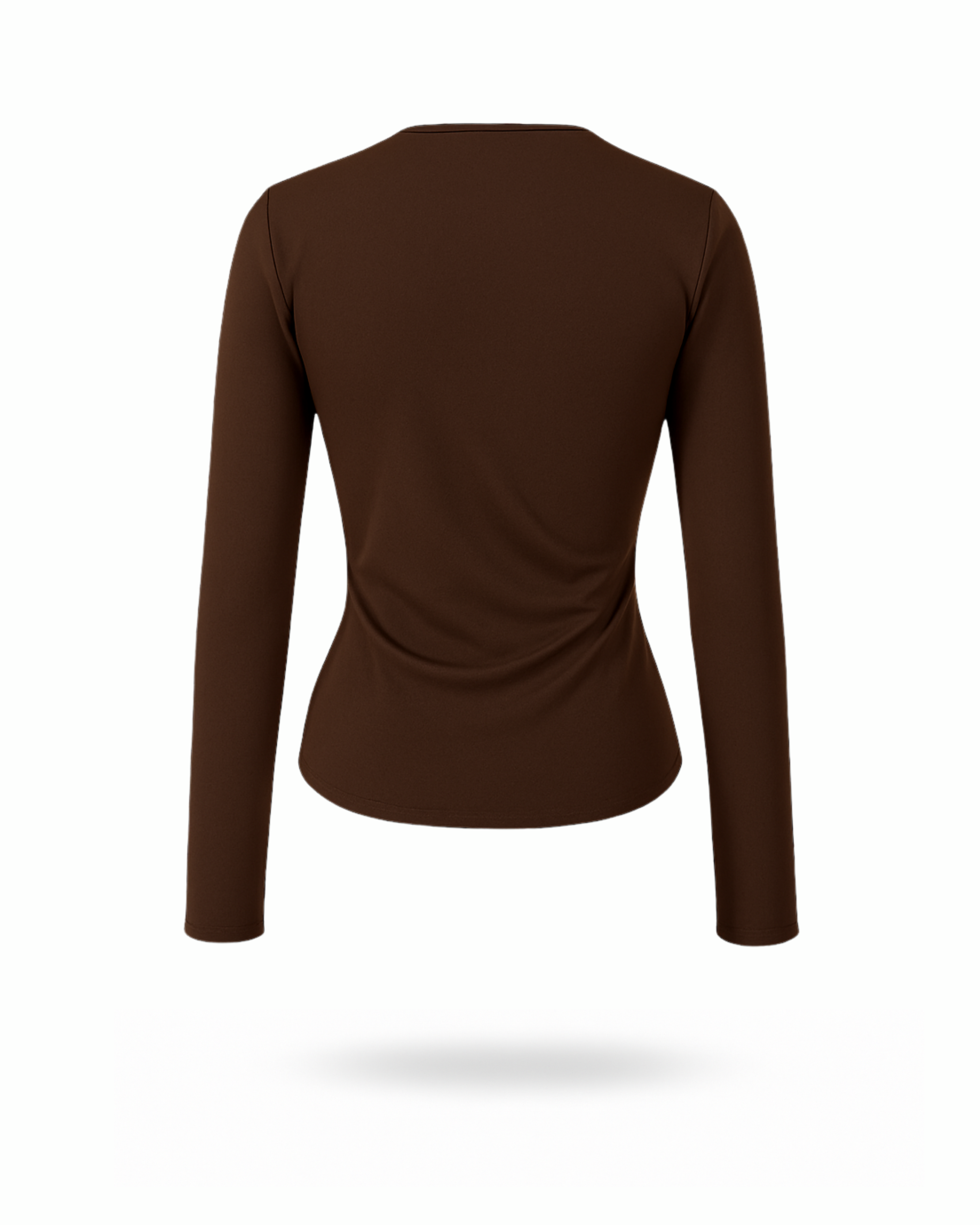 Langarmbluse Damen für Büro und Abend

Edle Wickelbluse für Dinner, Events & Feiern

Braune Damenbluse mit Wickeloptik

Elastische Bluse Damen Polyester Elastan

Damenbluse mit goldener Verzierung